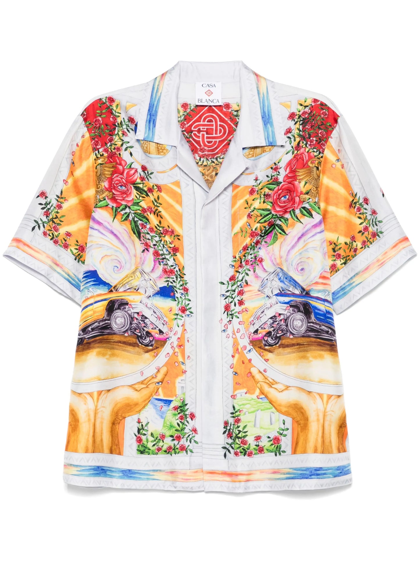 graphic-print shirt