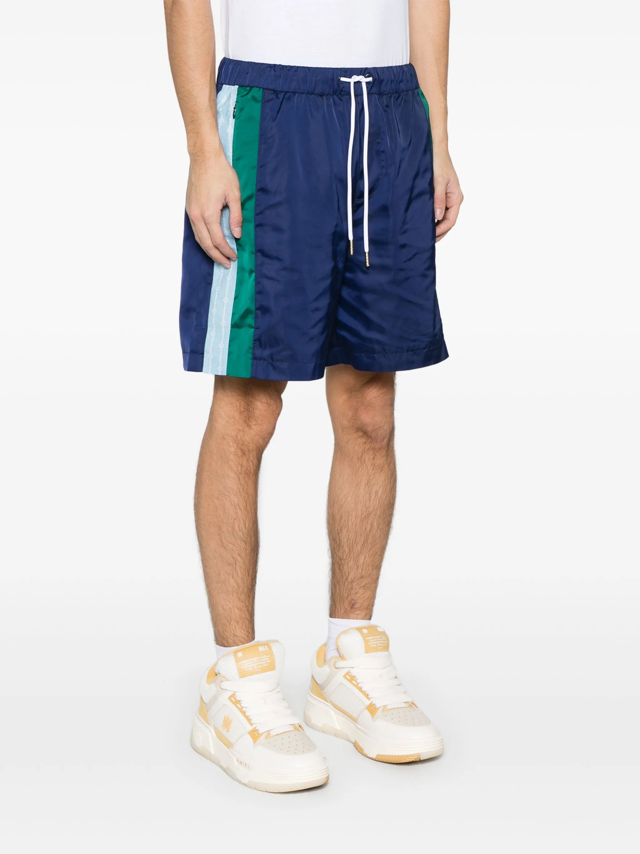 stripe-detail shorts