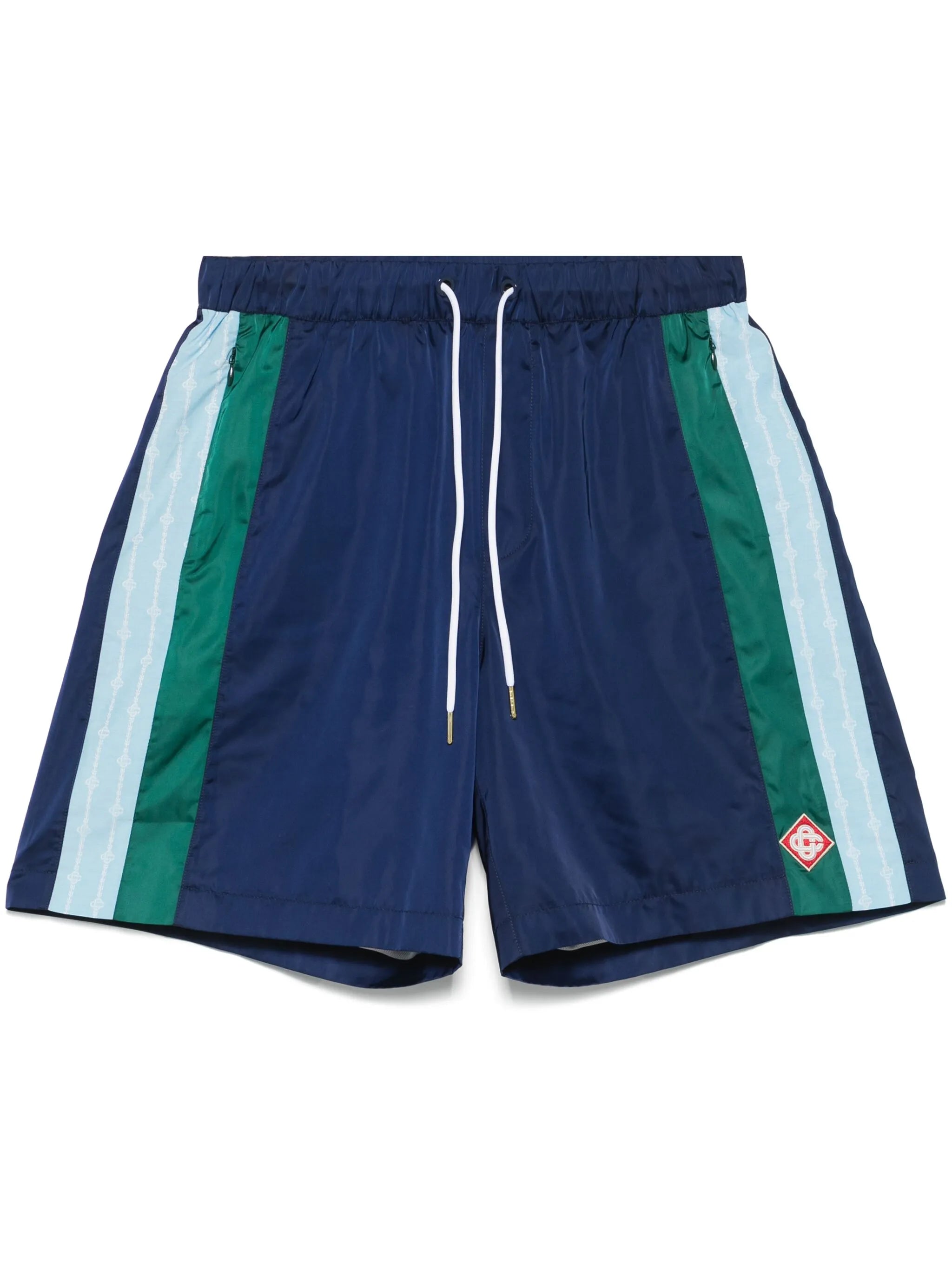 stripe-detail shorts