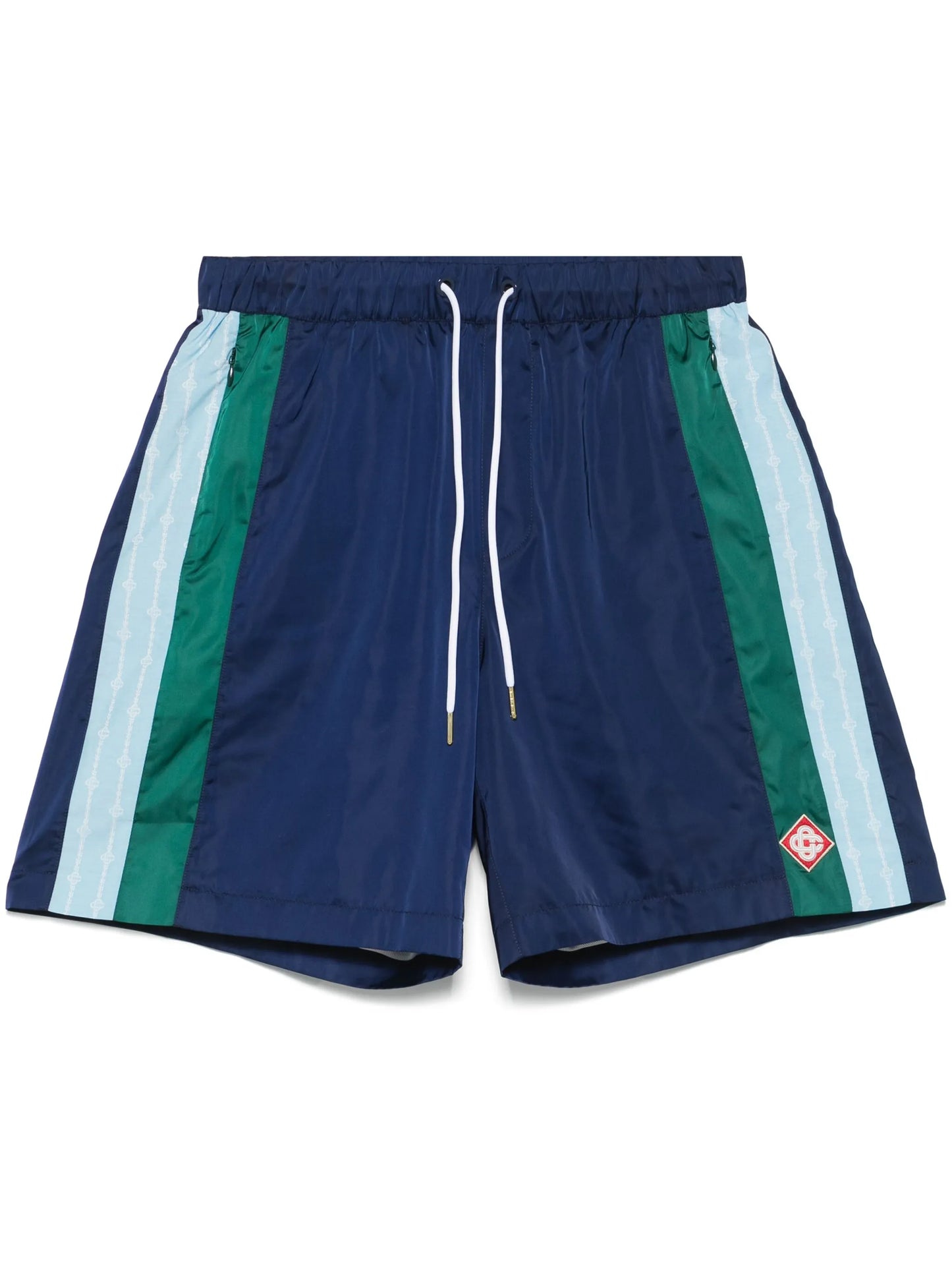 stripe-detail shorts
