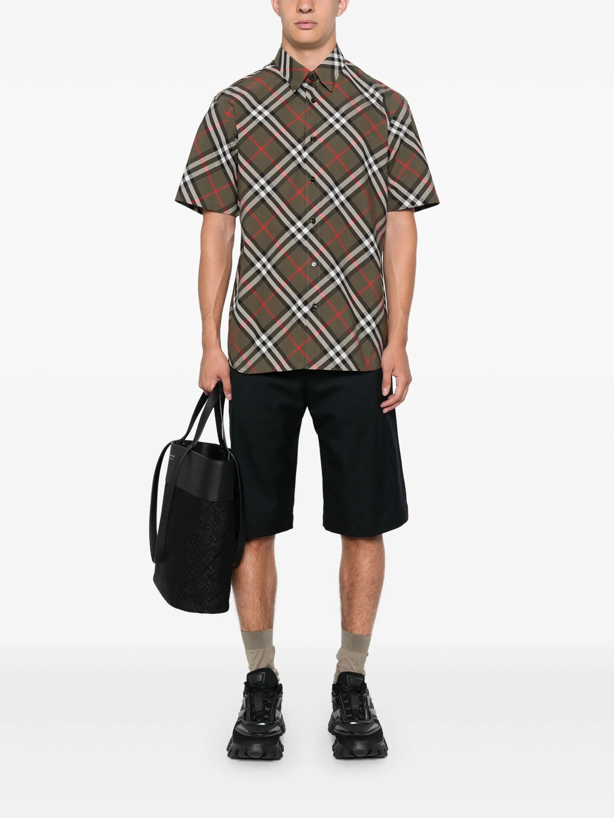 check-pattern shirt
