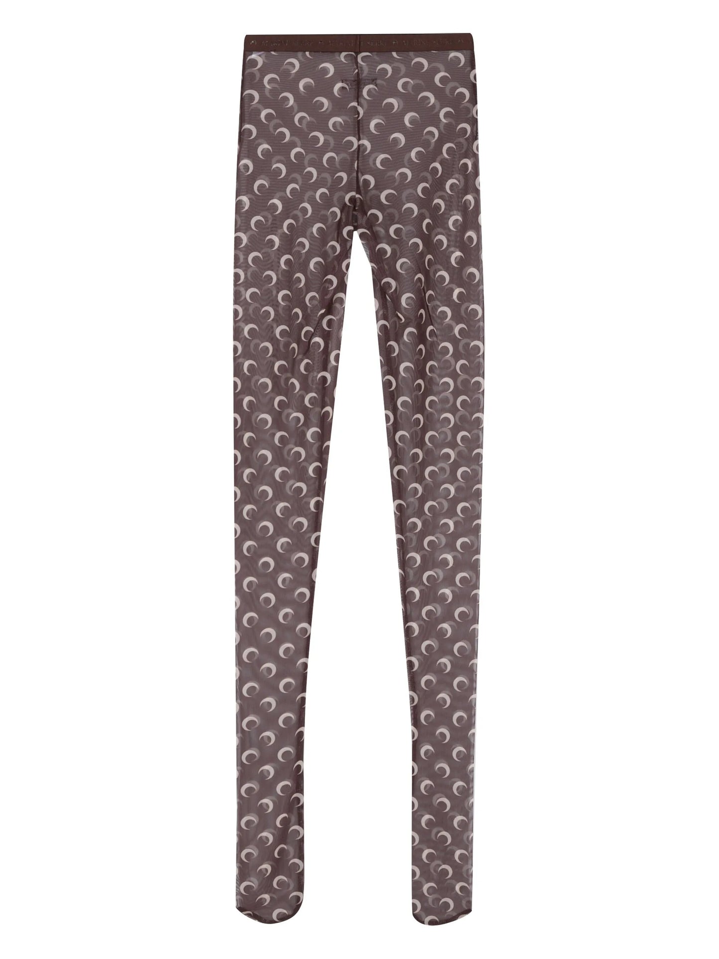 crescent moon-print tights