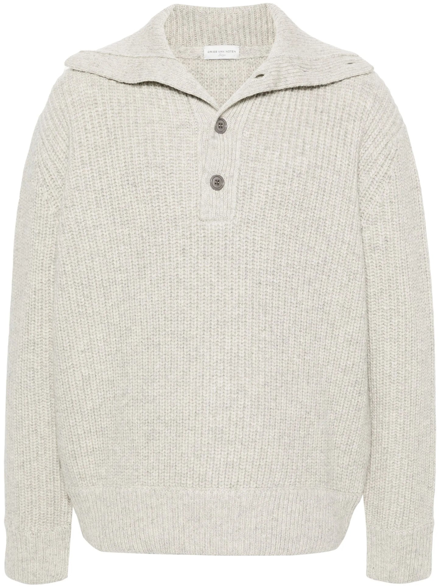 chunky-knit sweater