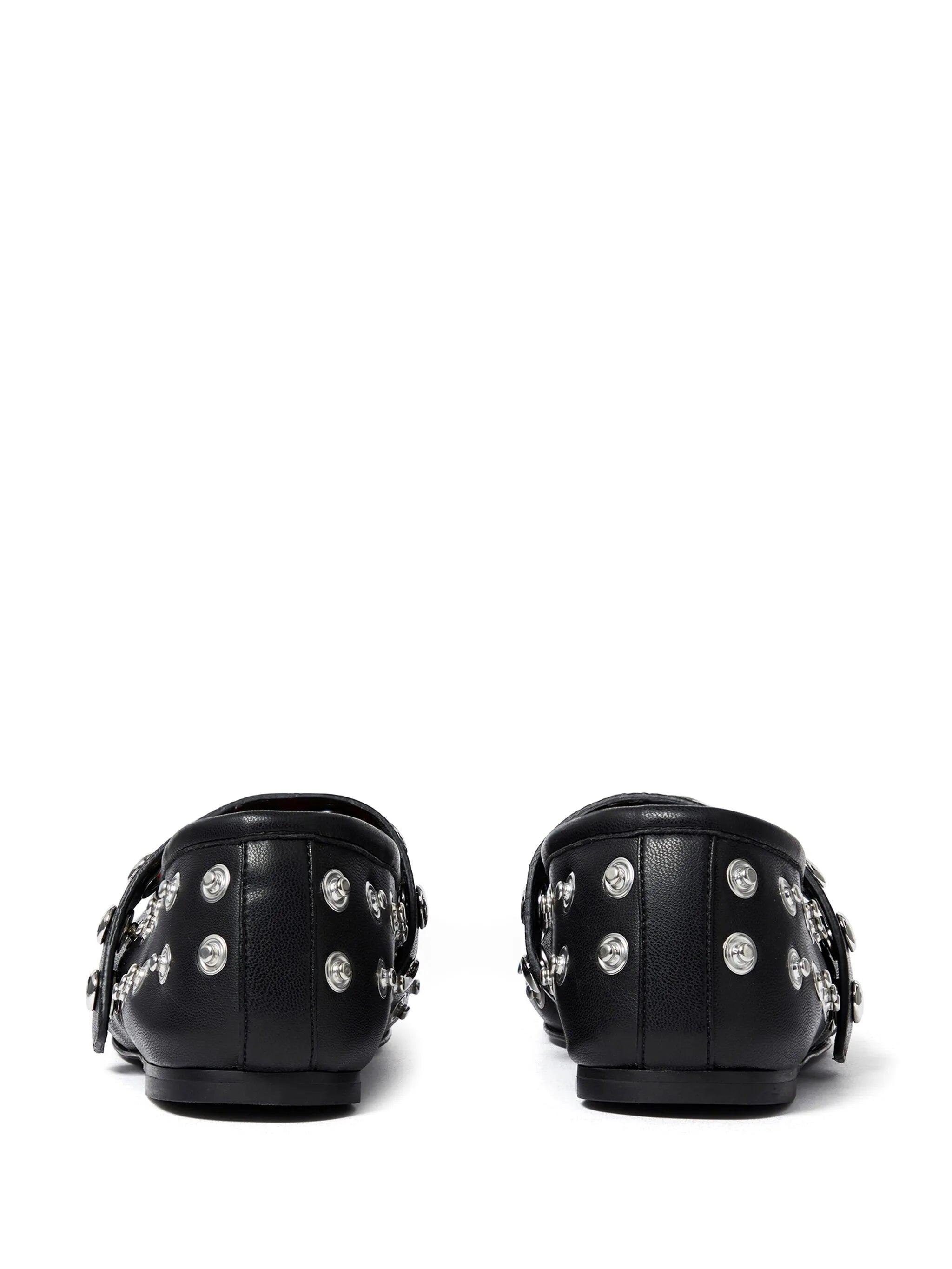 studded Mary Jane ballet flats