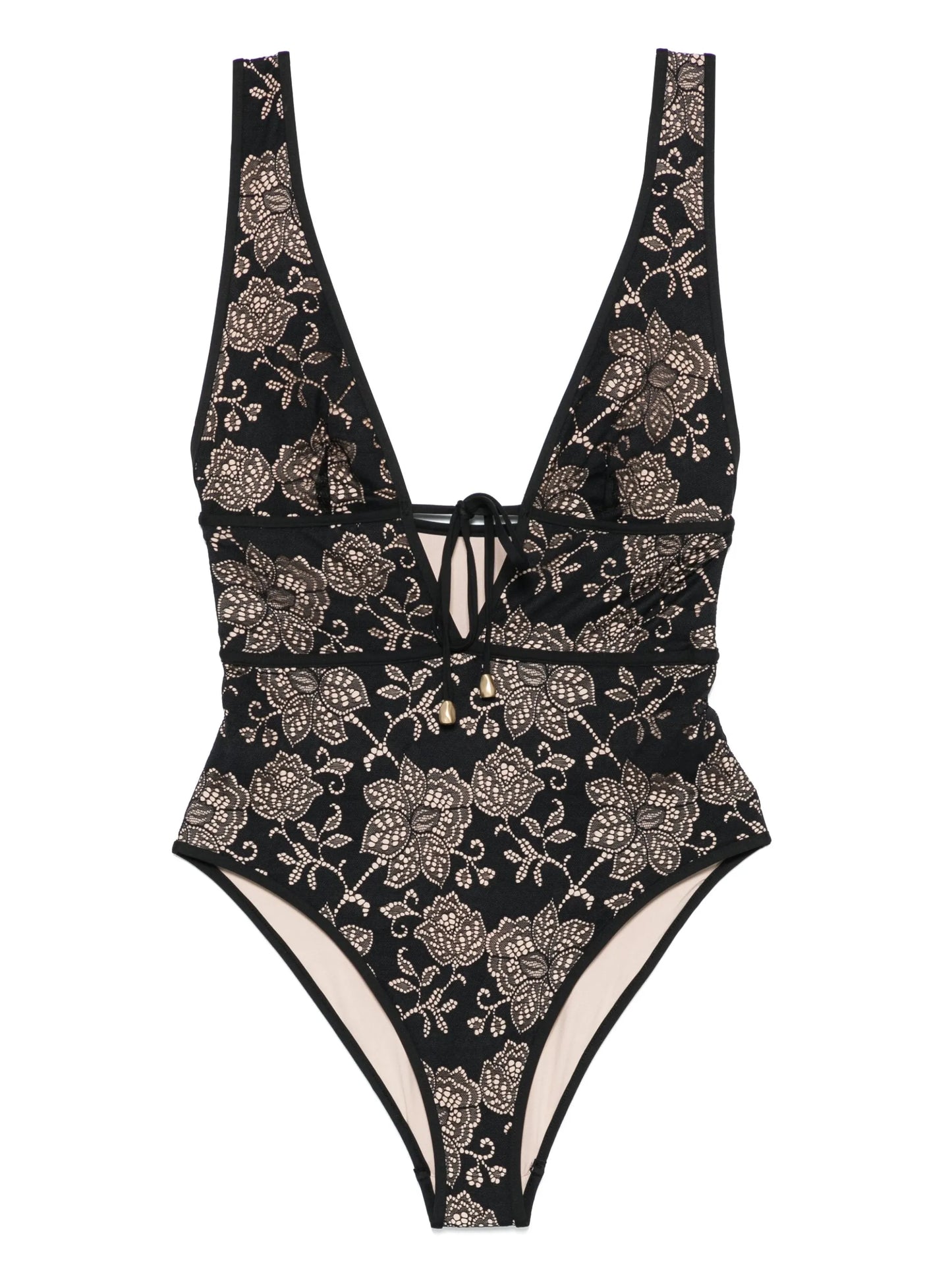 Tallow Lace Plunge swimsuit