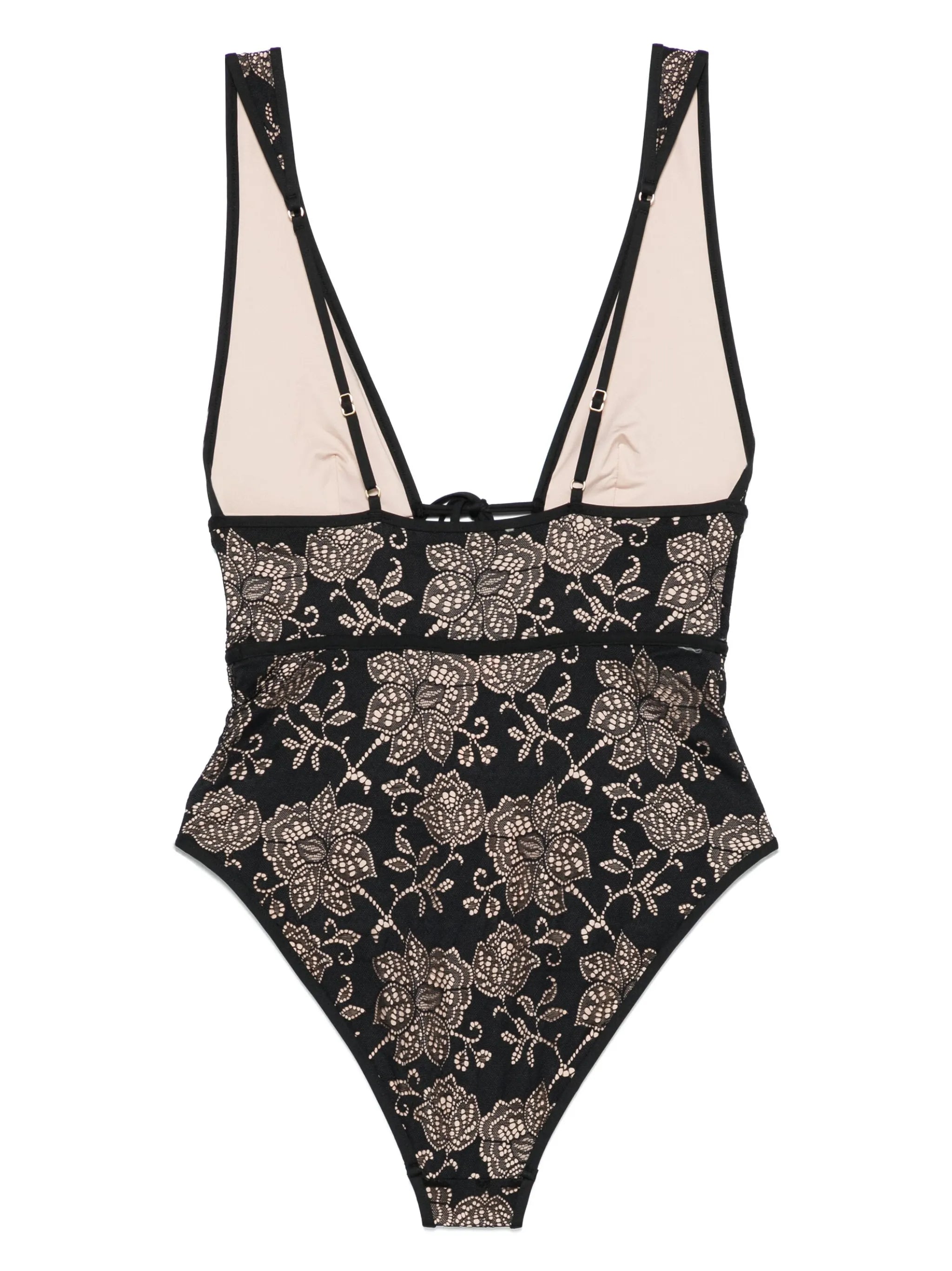Tallow Lace Plunge swimsuit