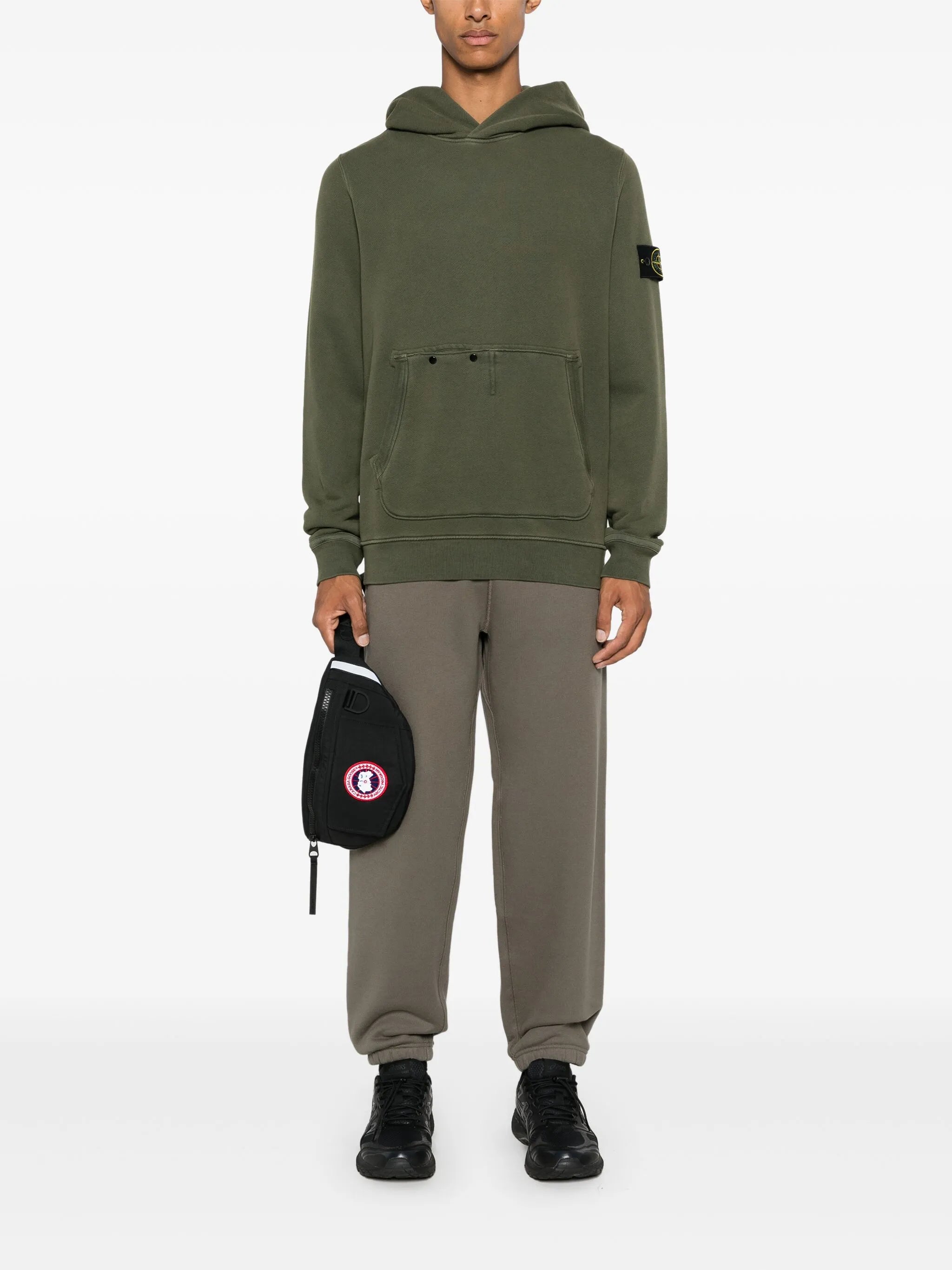 Compass-badge hoodie