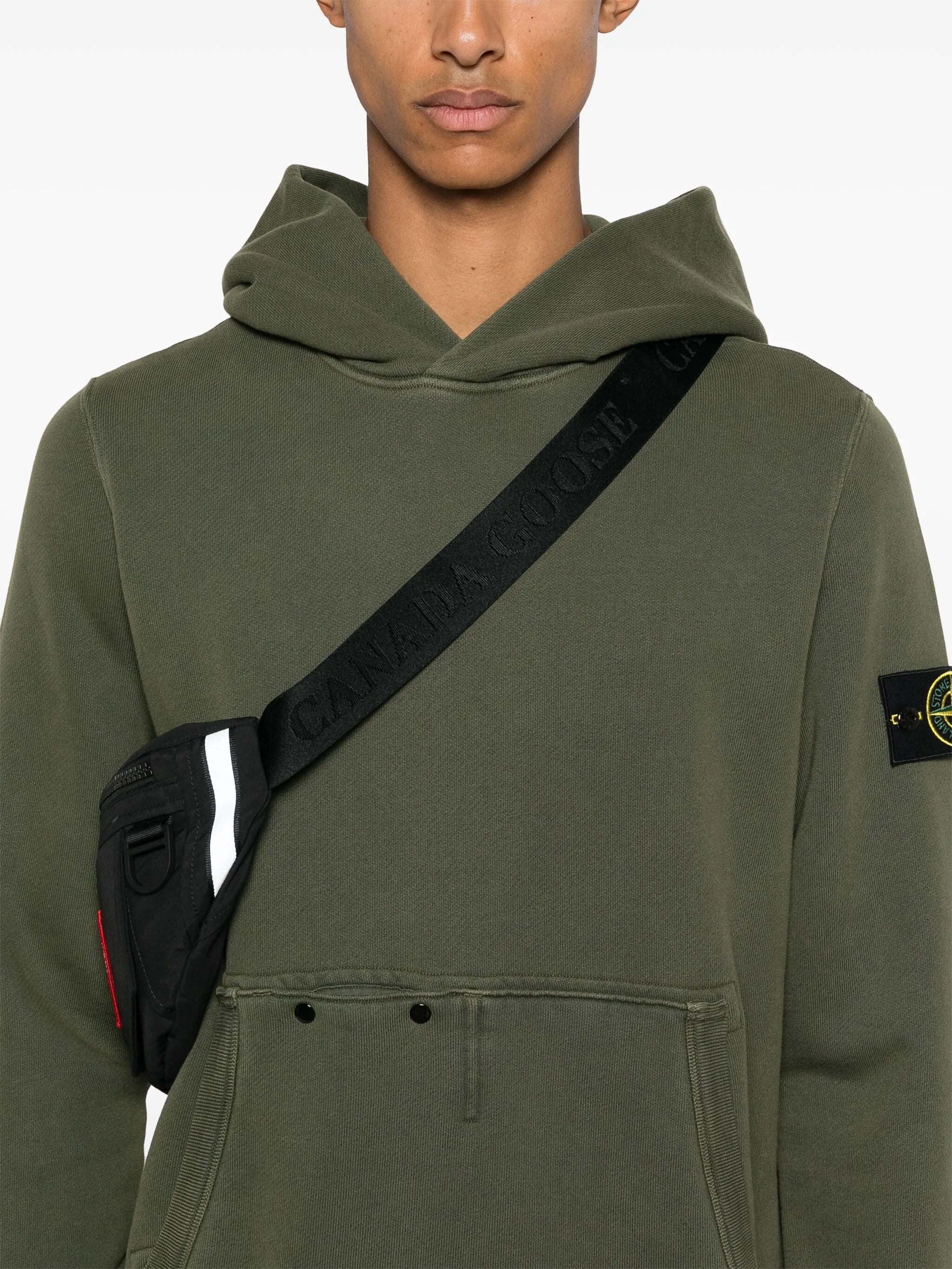 Compass-badge hoodie
