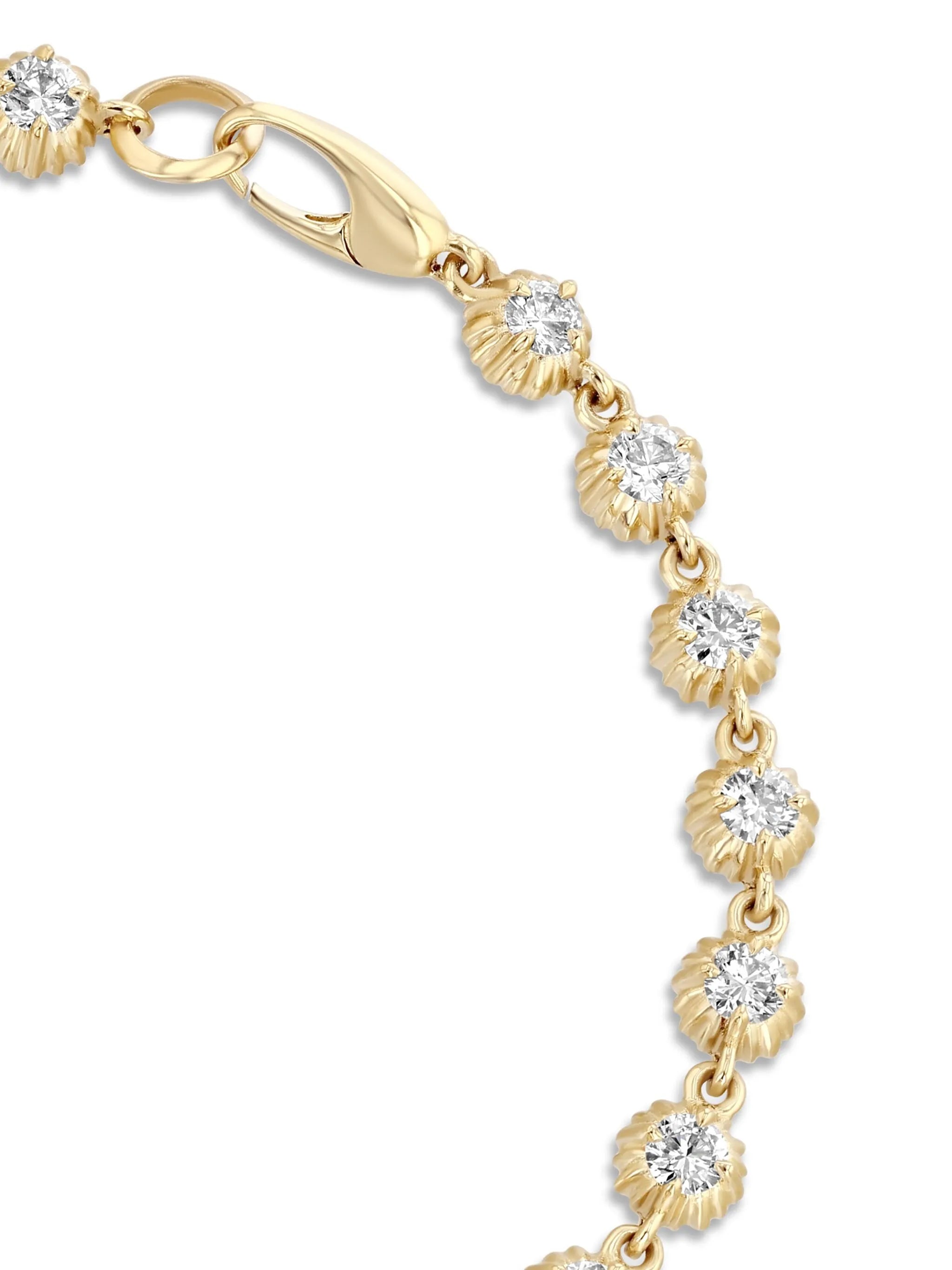 18kt yellow gold diamond bracelet