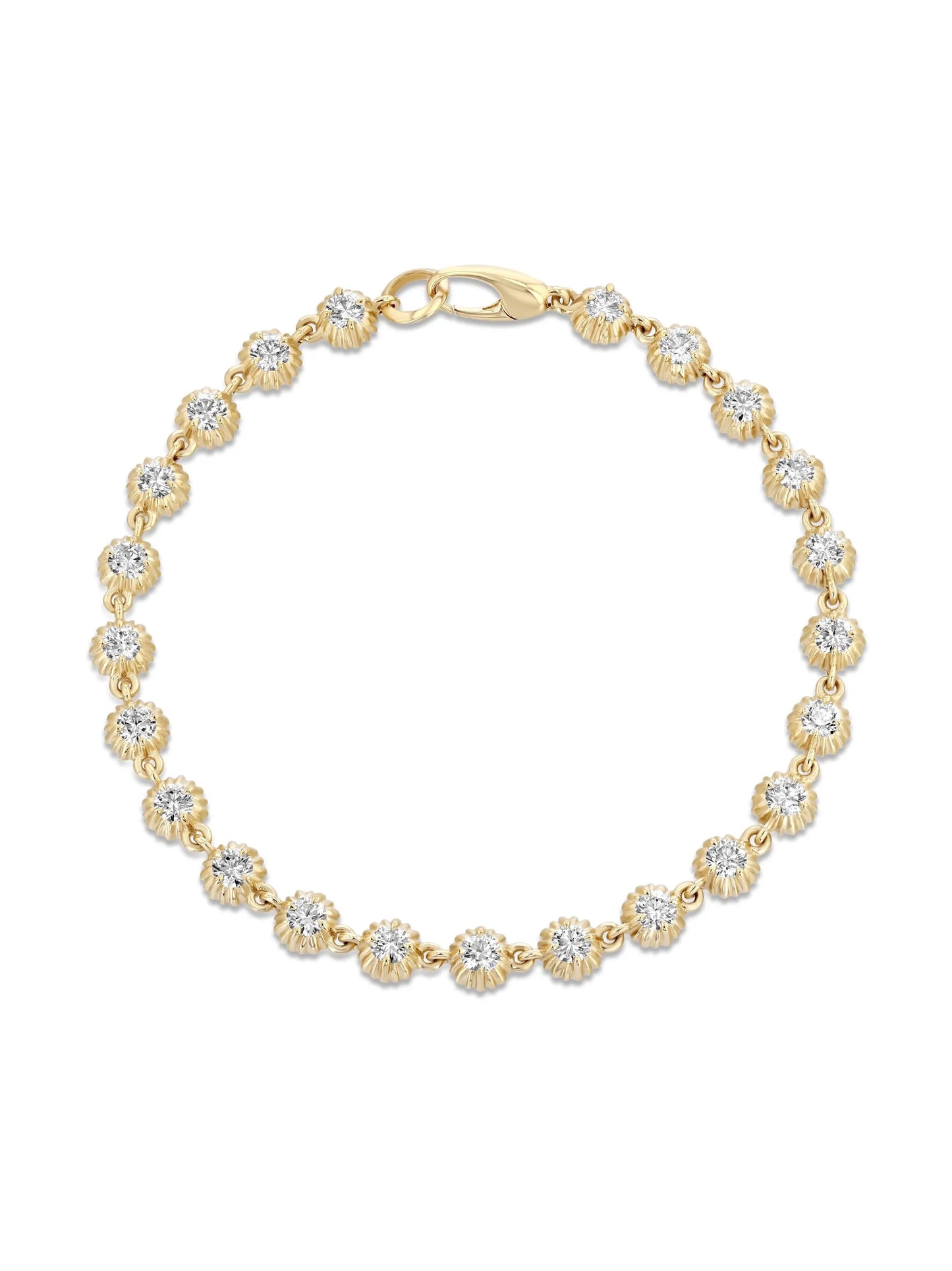 18kt yellow gold diamond bracelet