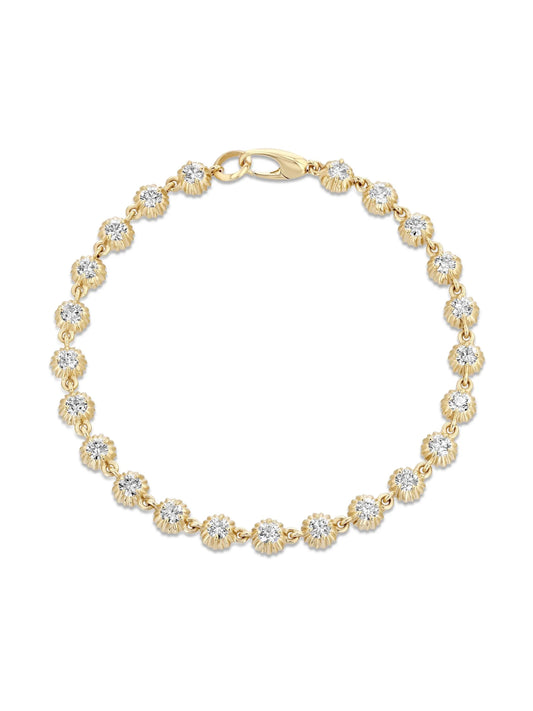 18kt yellow gold diamond bracelet