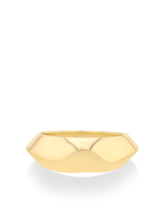 Liquid gold ring