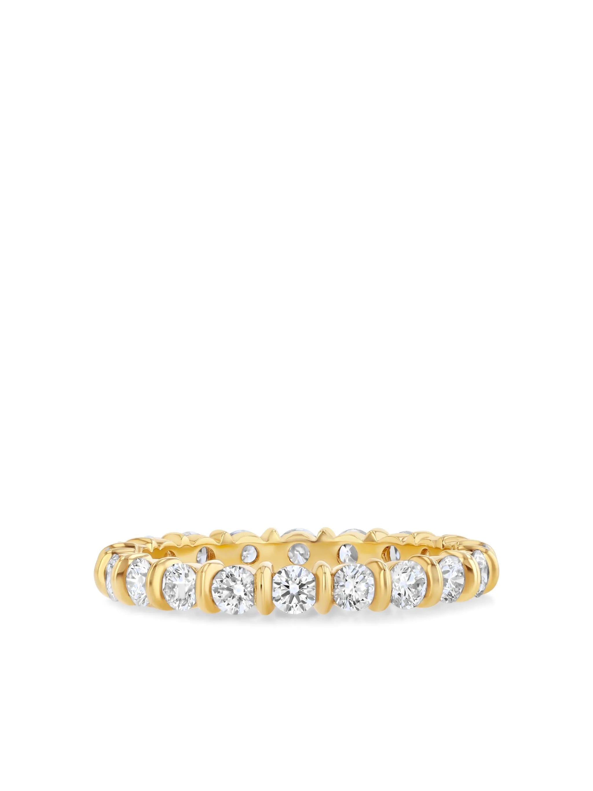 18kt yellow gold Bubble diamond ring
