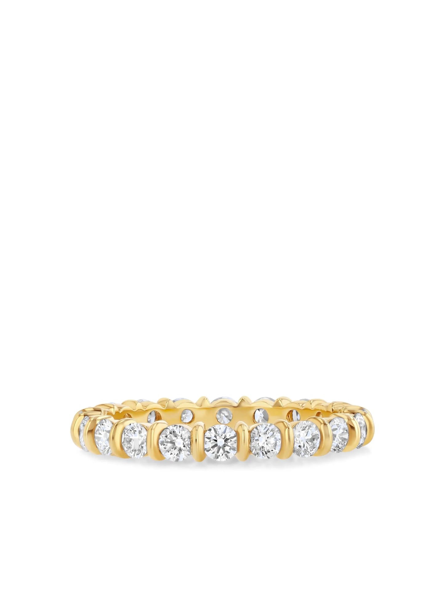 18kt yellow gold Bubble diamond ring