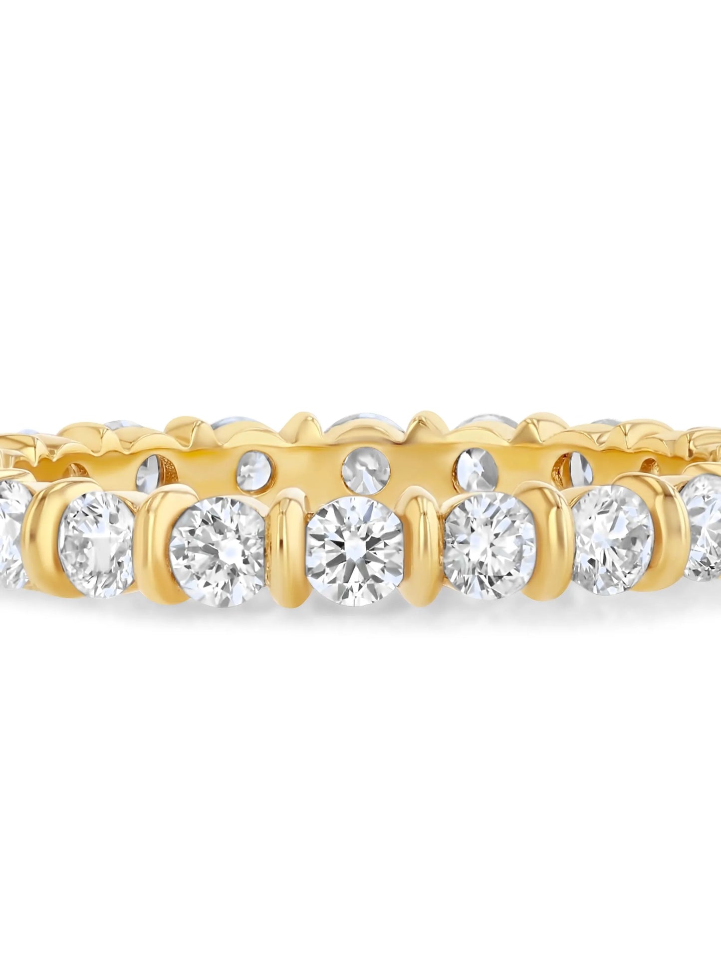 18kt yellow gold Bubble diamond ring