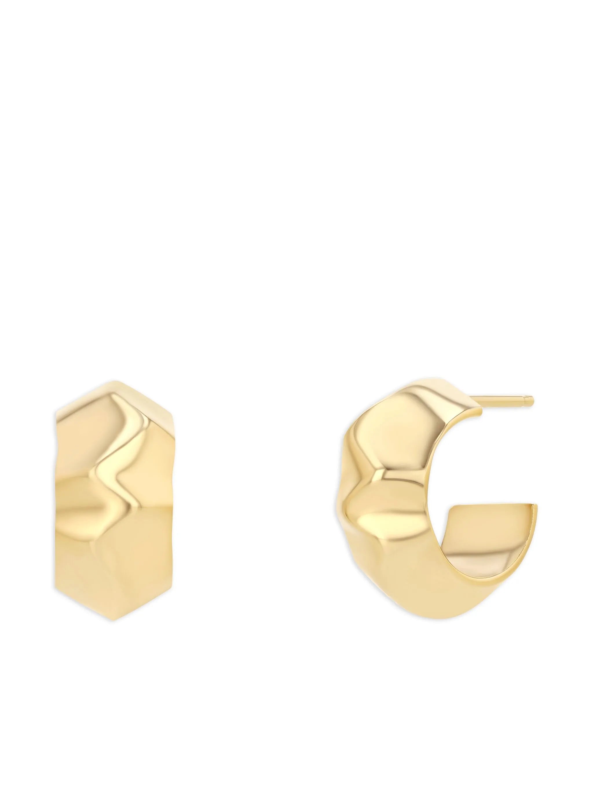 18kt yellow gold Small Wave earrings