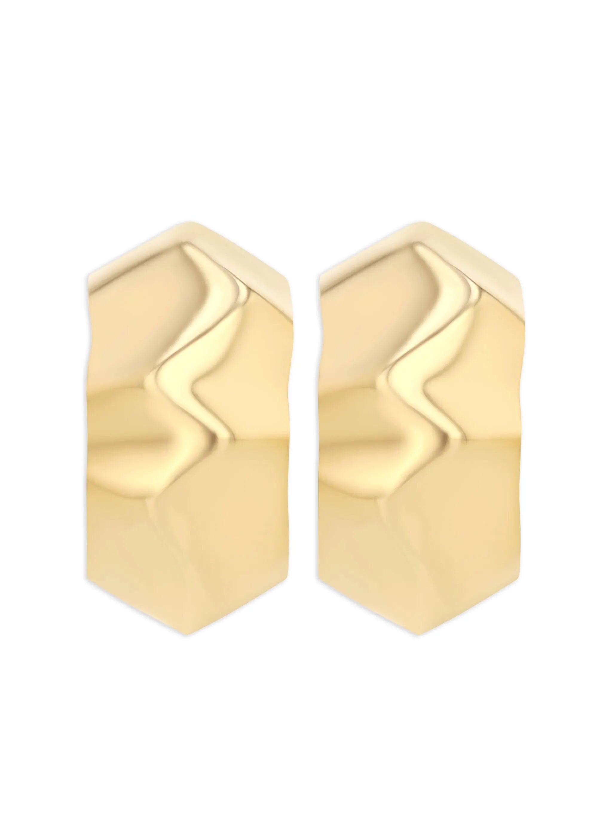 18kt yellow gold Small Wave earrings