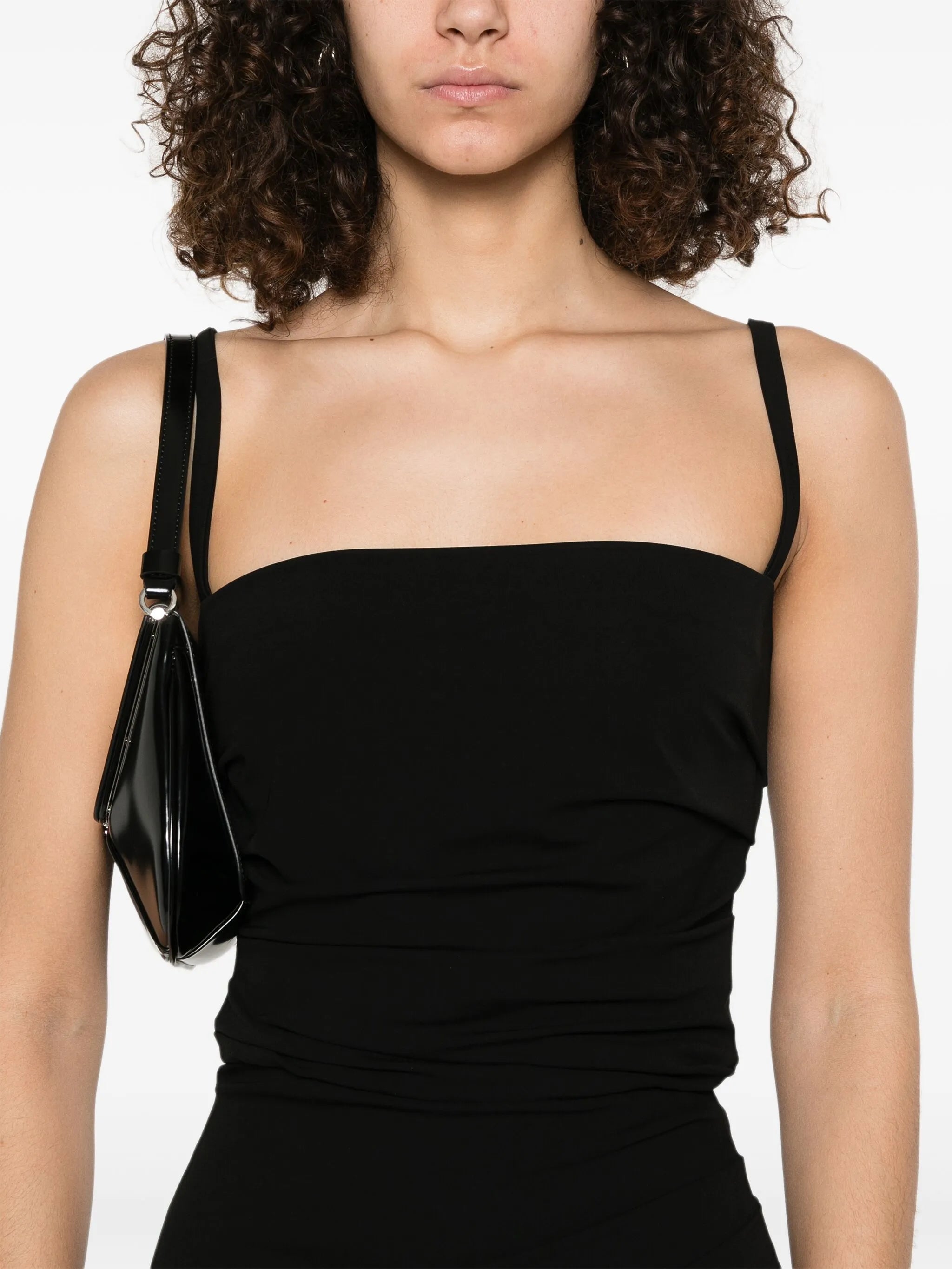 draped midi dress