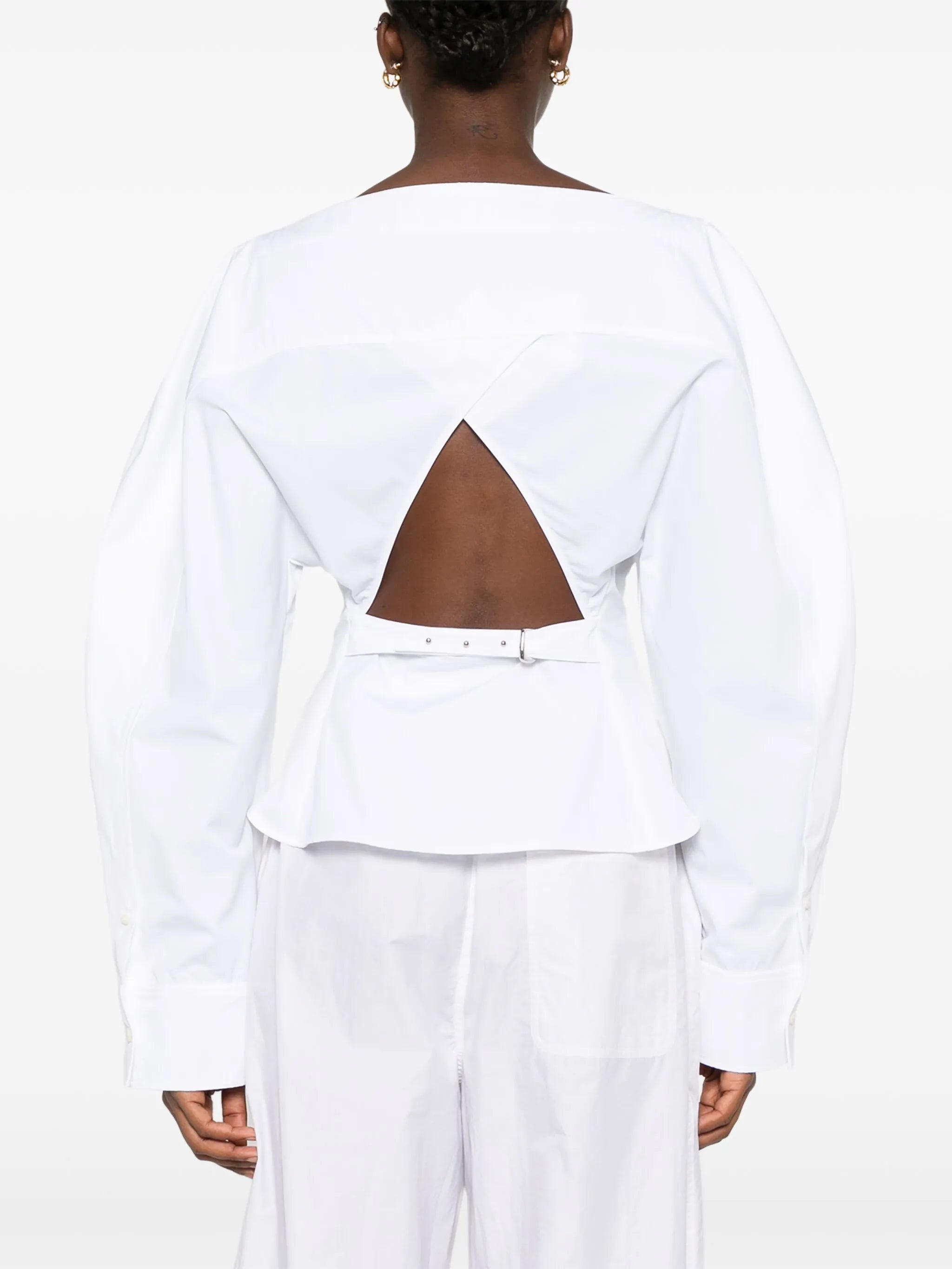 The Barco open-back shirt