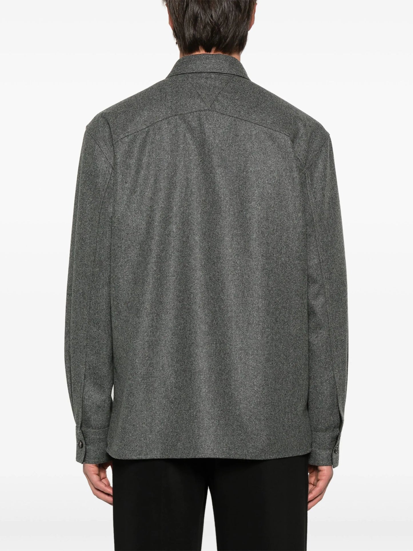 light-wool flannel shirt