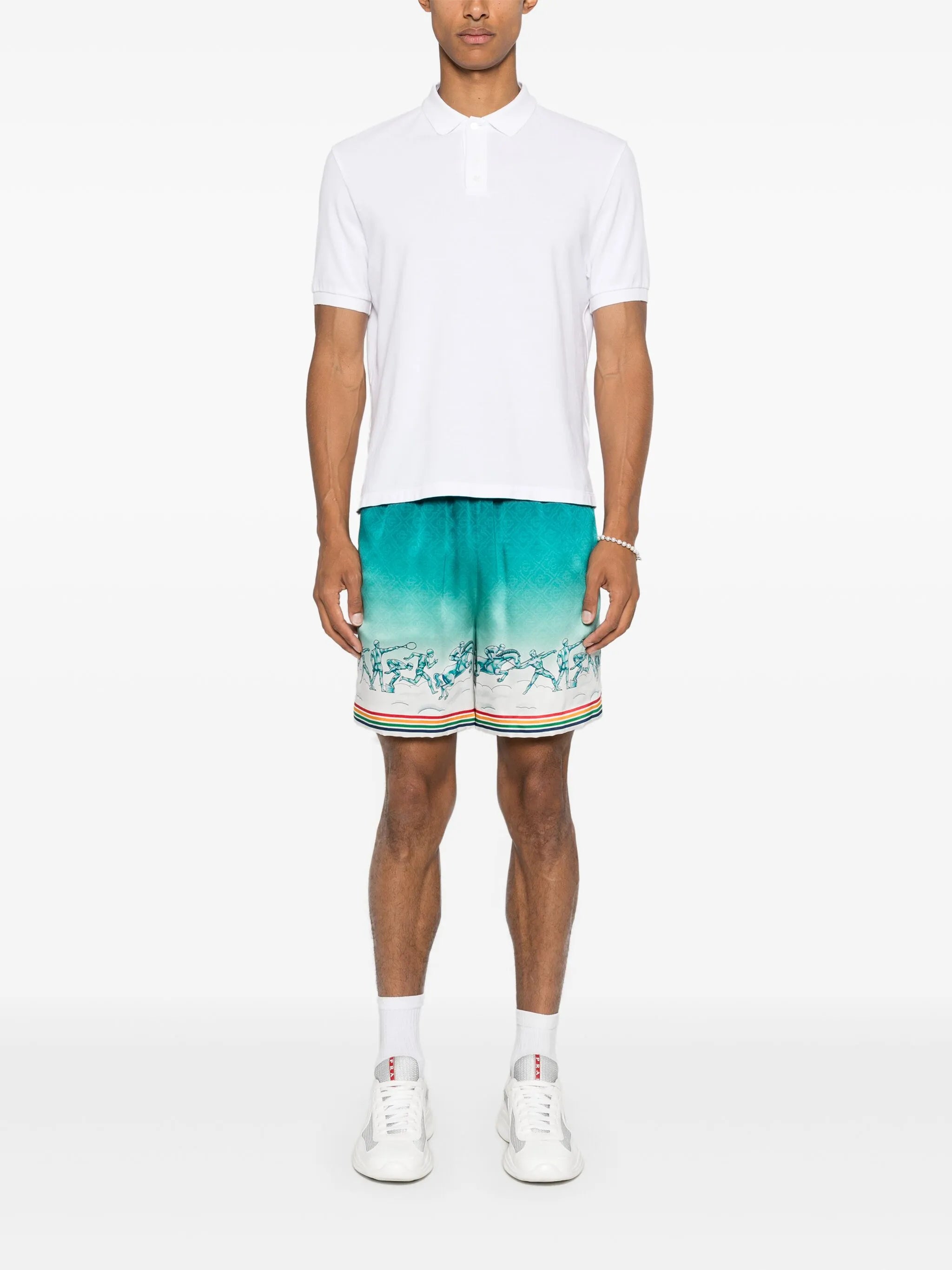 La Déesse du Stade silk shorts