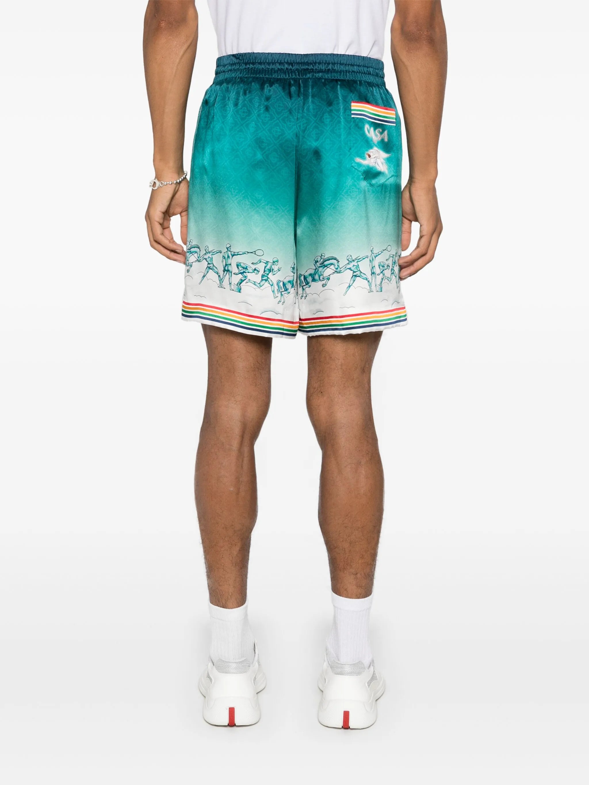 La Déesse du Stade silk shorts