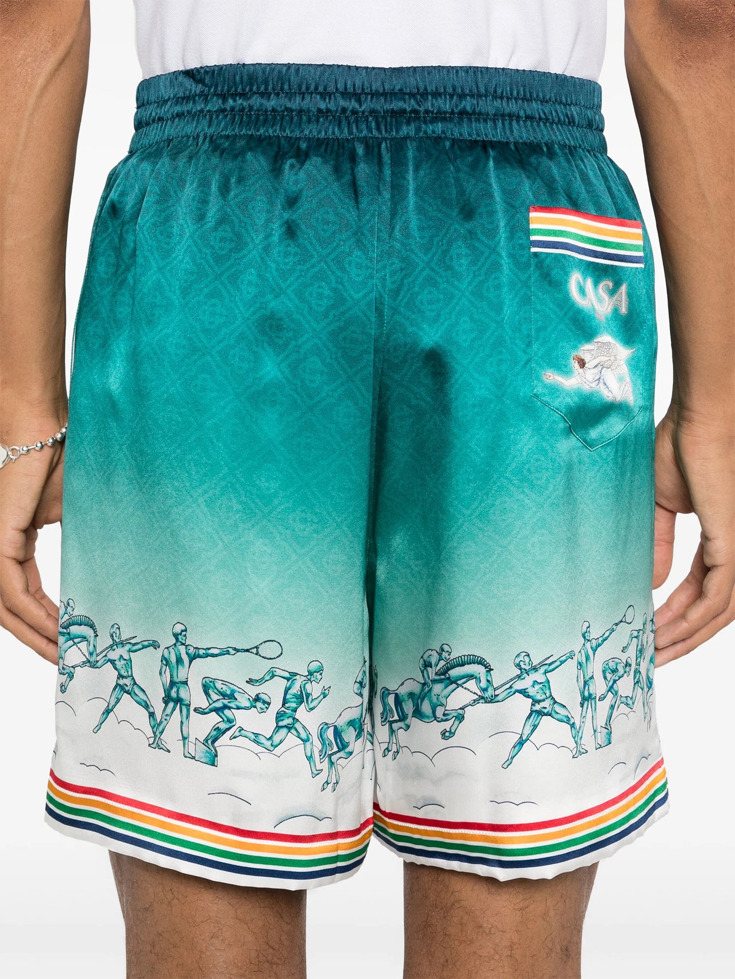 La Déesse du Stade silk shorts