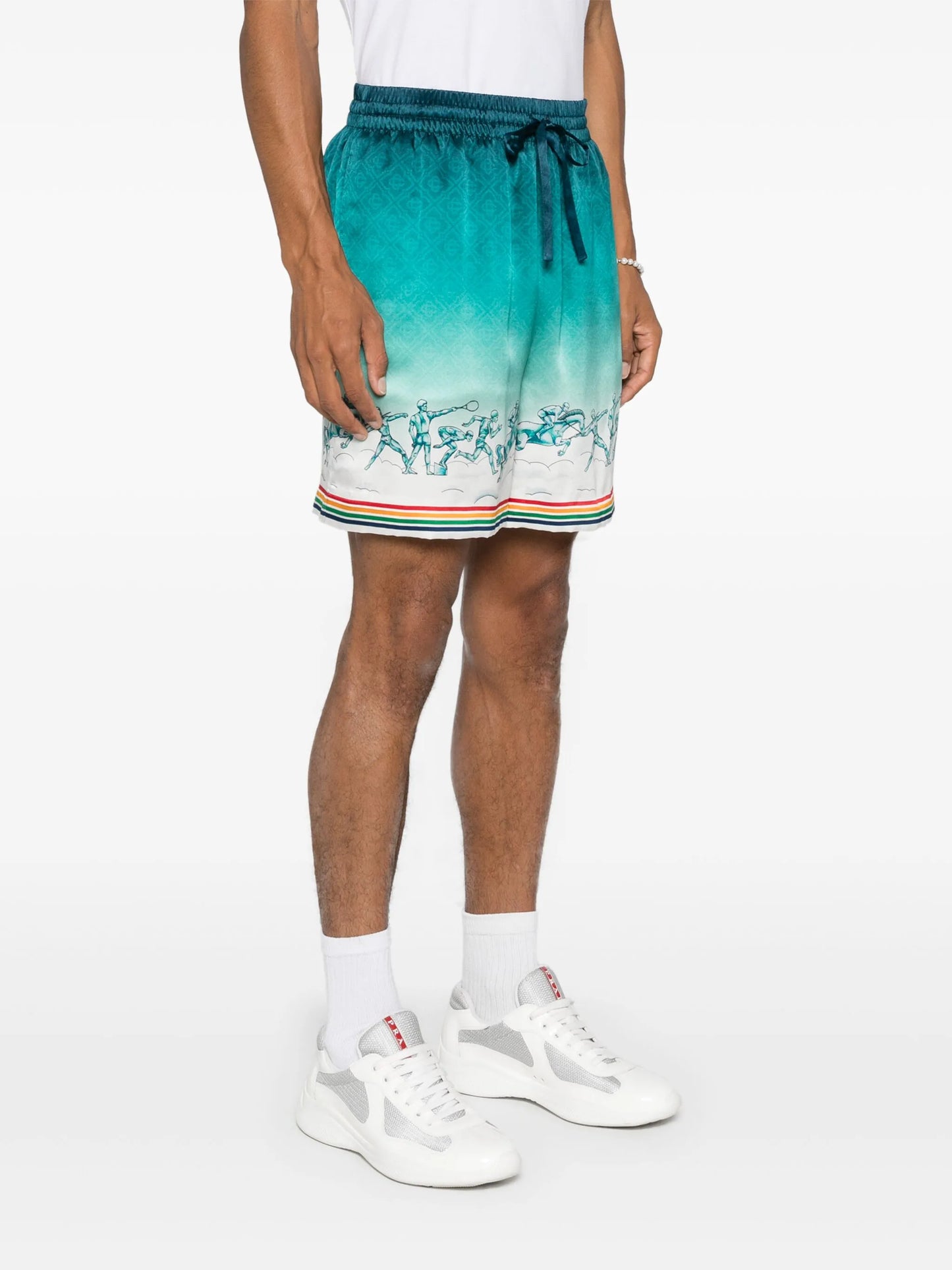 La Déesse du Stade silk shorts