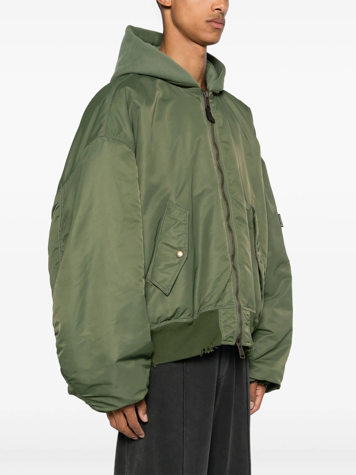 distressed bomber jacket