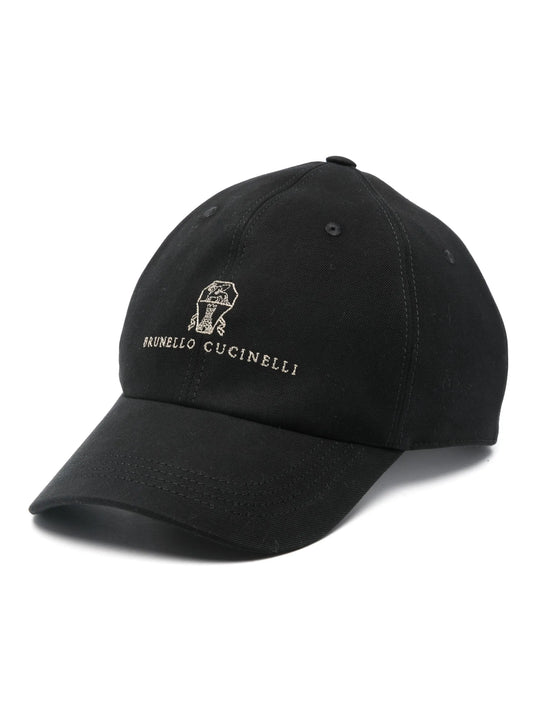 logo-embroidered cap