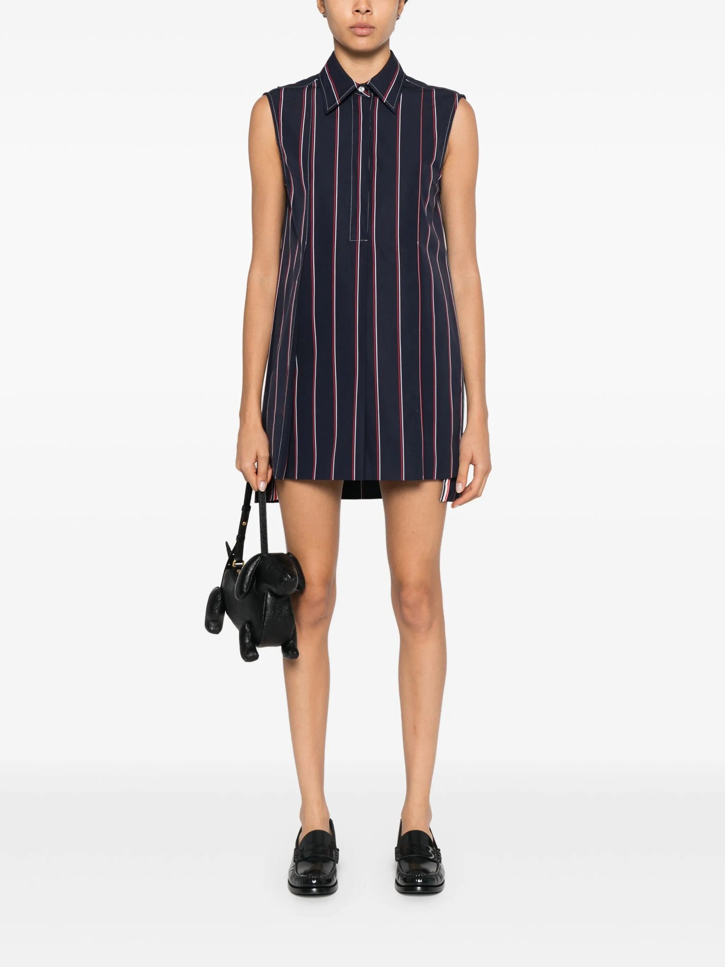 RWB-stripe shirt dress