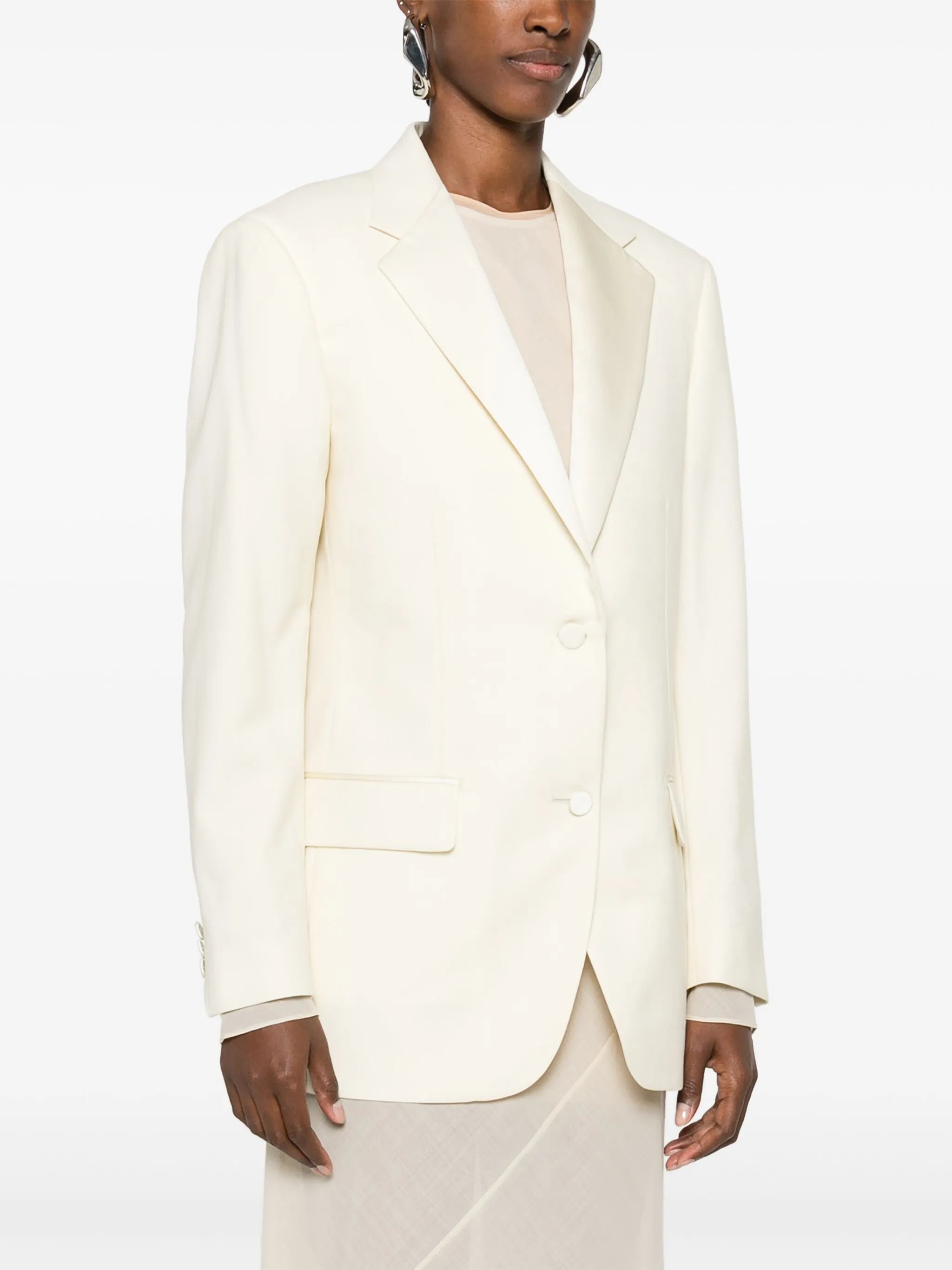 Bianca tuxedo jacket