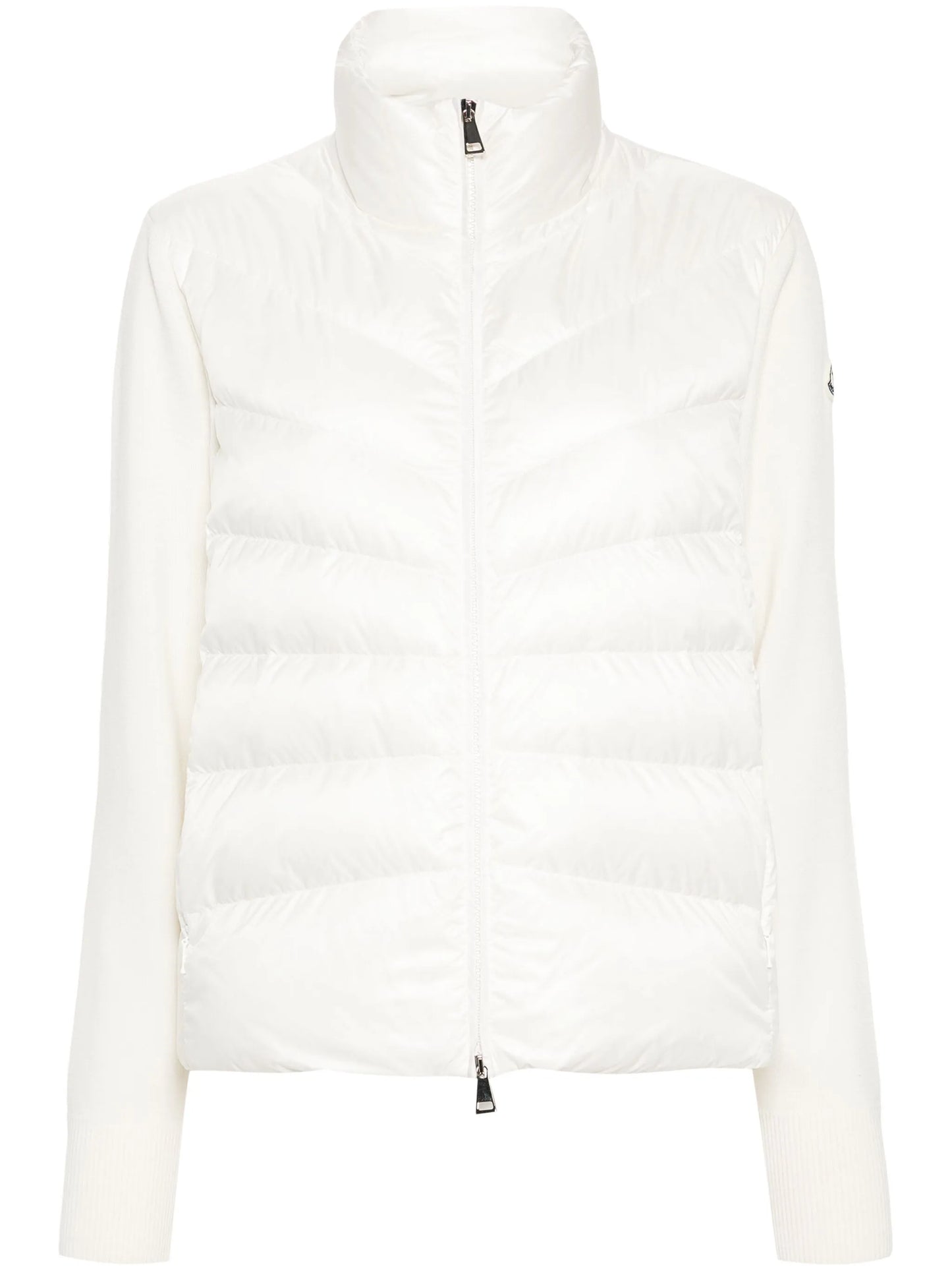 padded wool cardigan