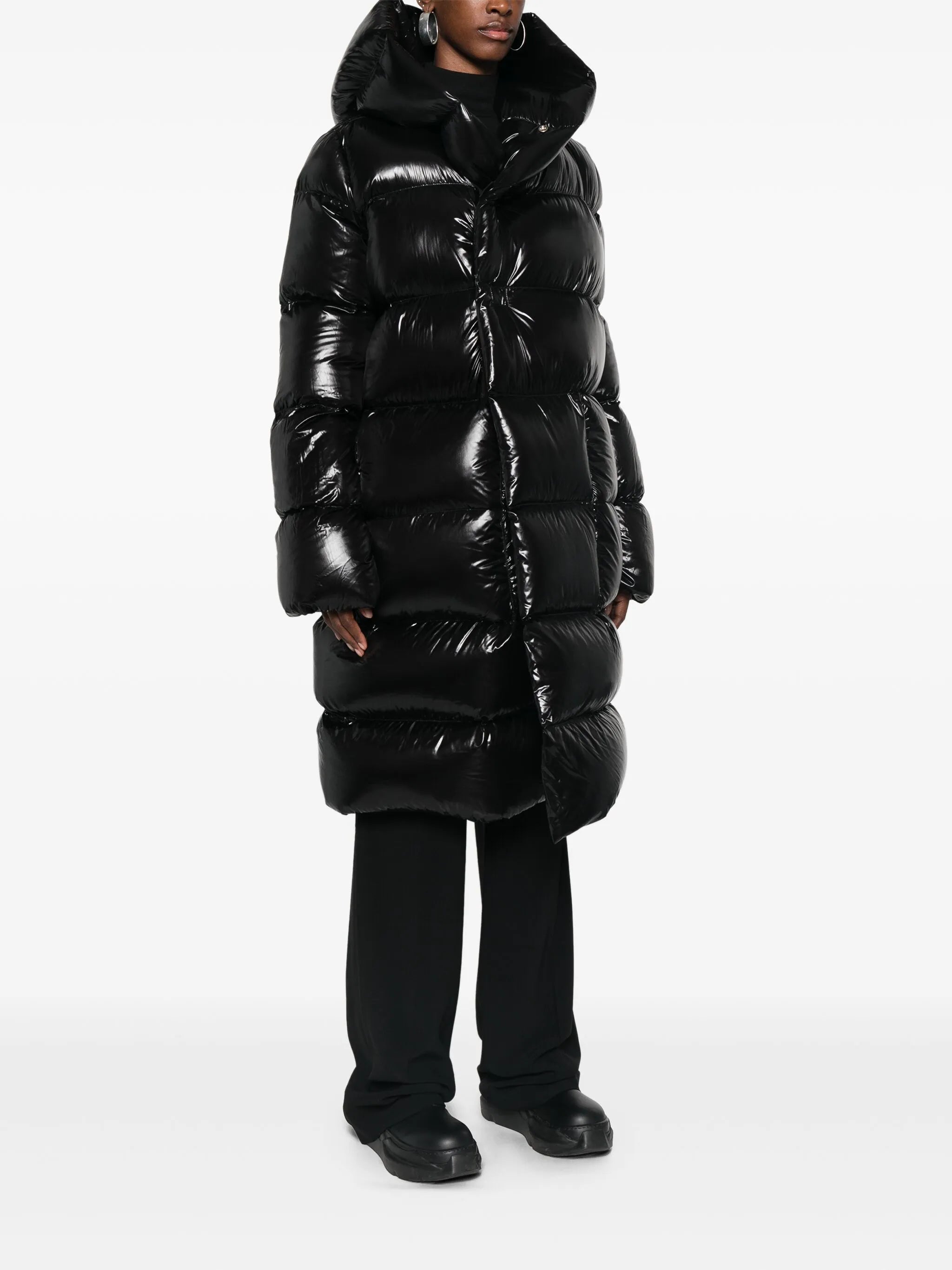 hooded puffer jacket