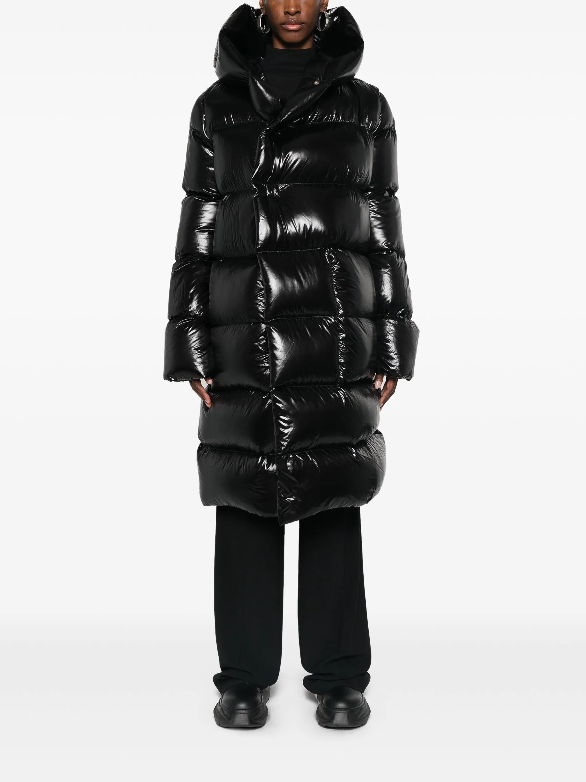hooded puffer jacket