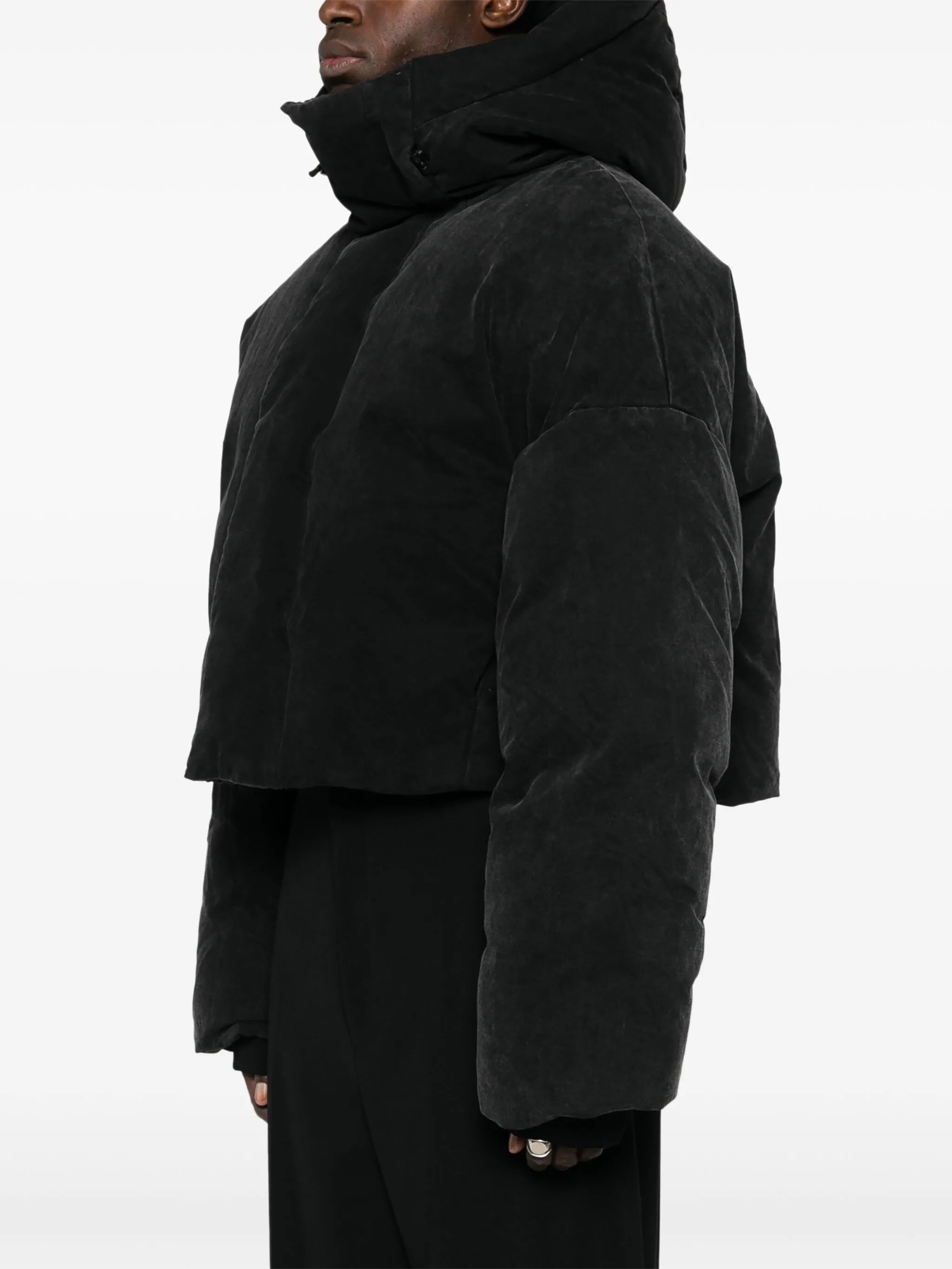 hooded puffer jacket