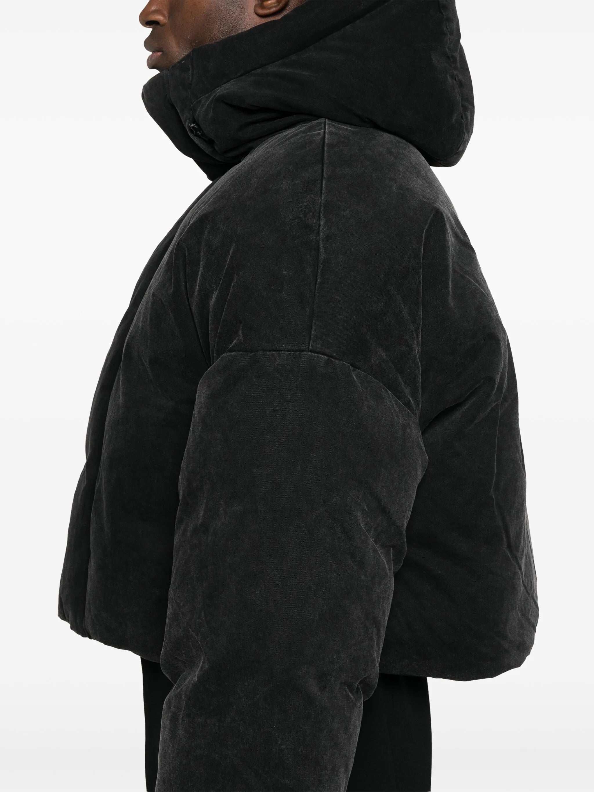 hooded puffer jacket