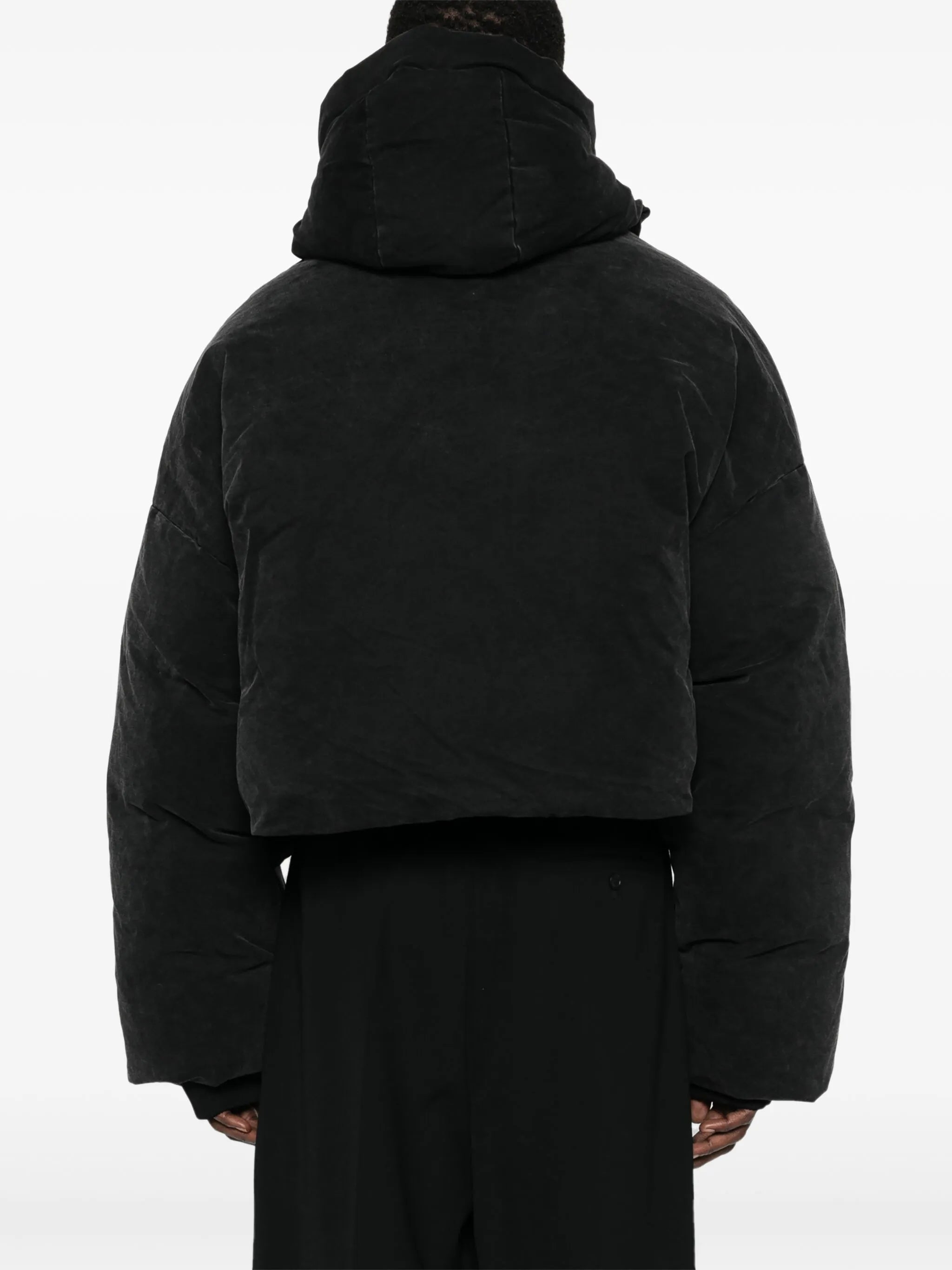 hooded puffer jacket
