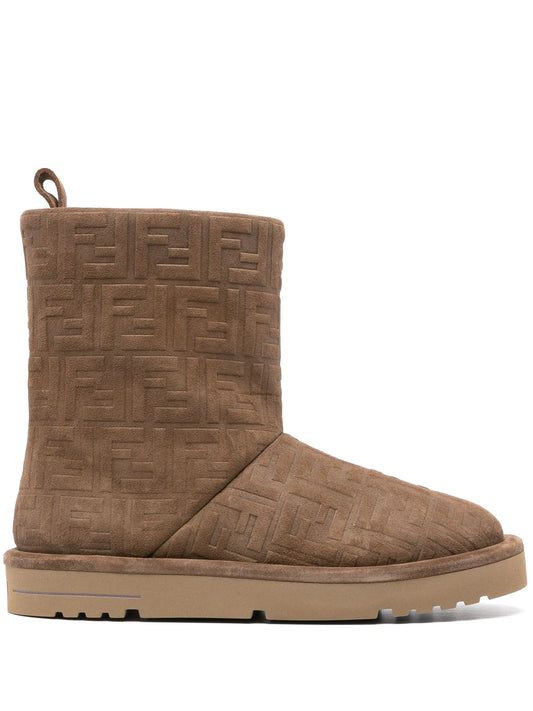 FF jacquard boots