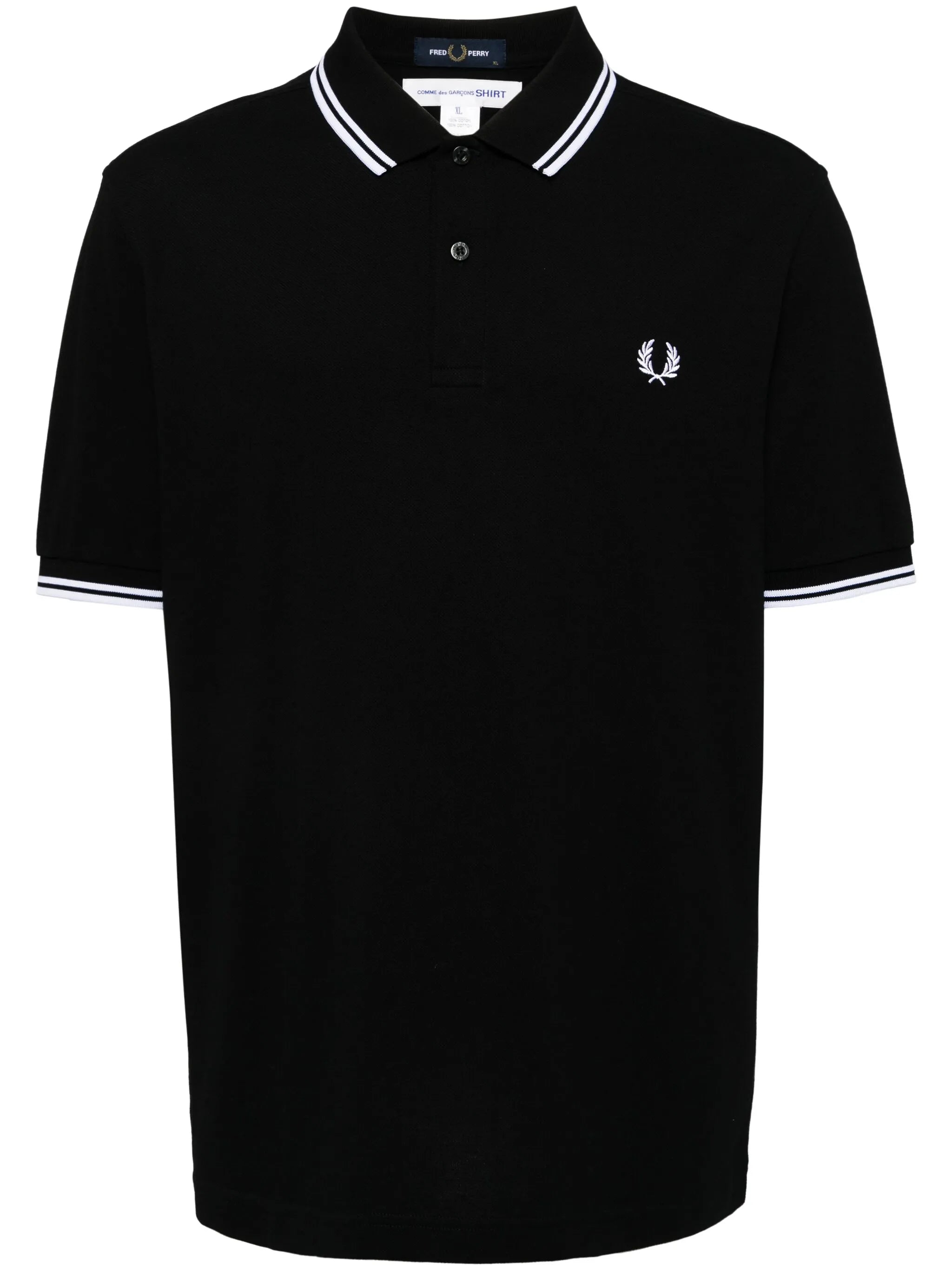 embroidered logo polo shirt