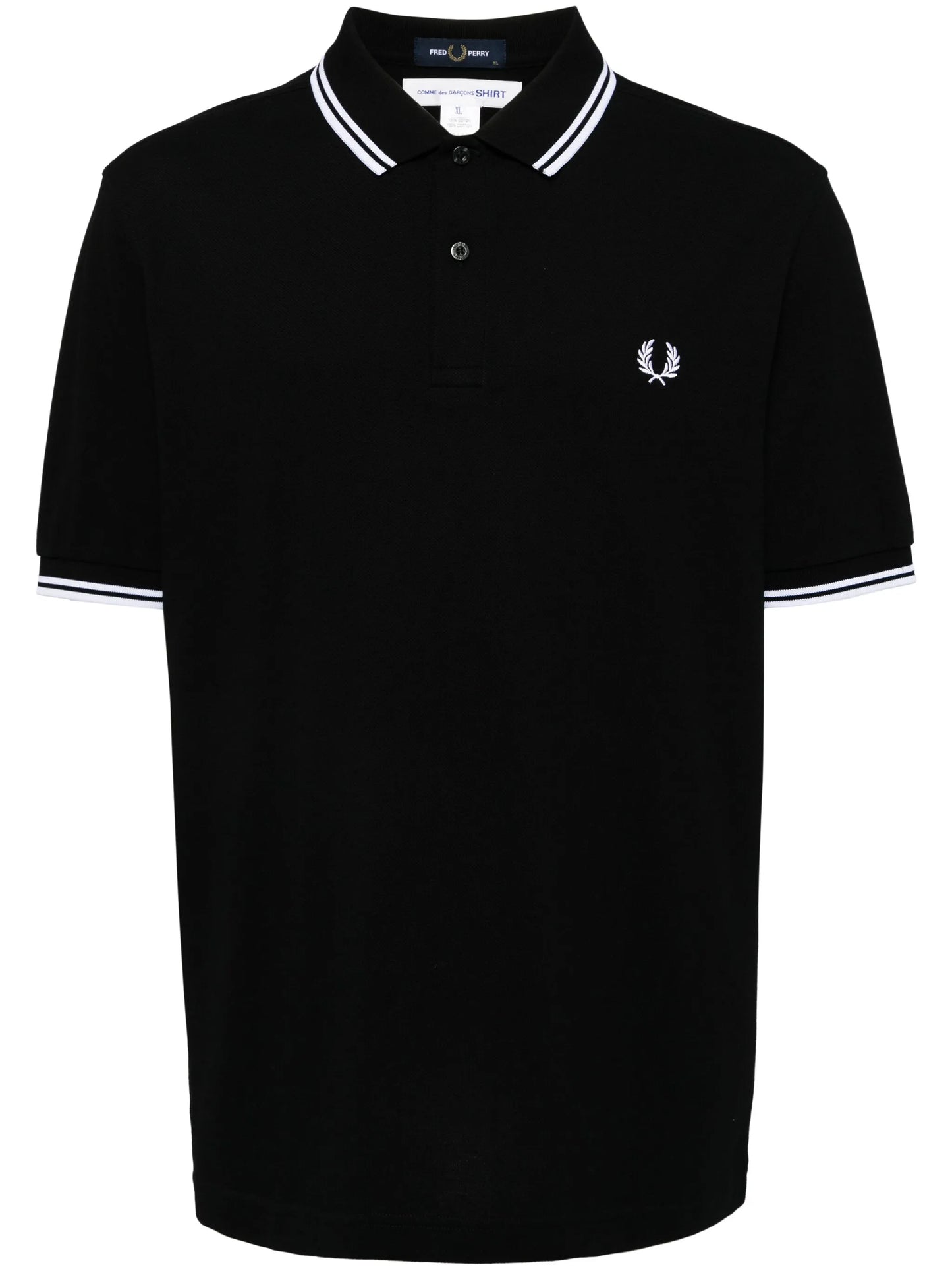 embroidered logo polo shirt