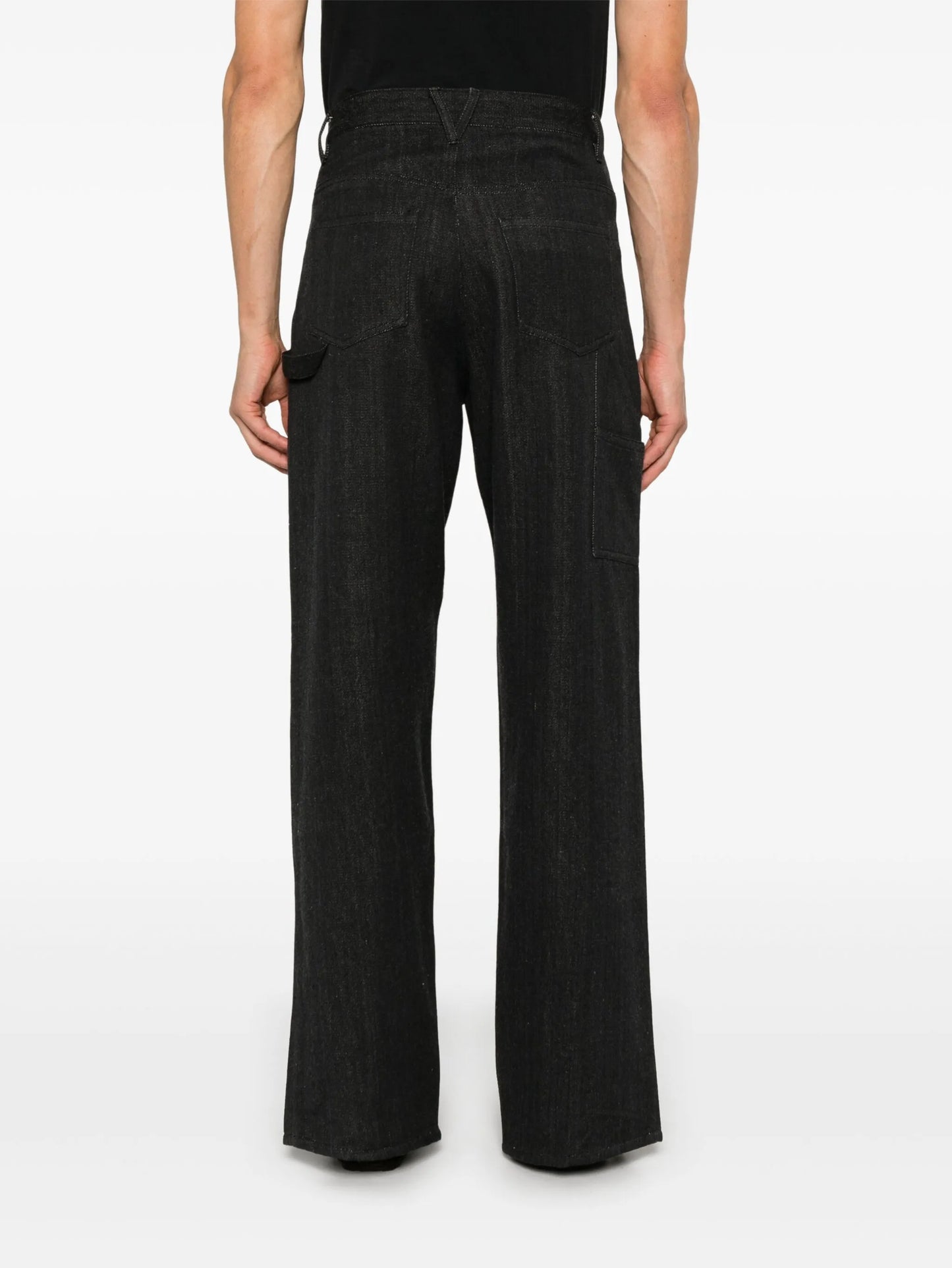 split wide jeans