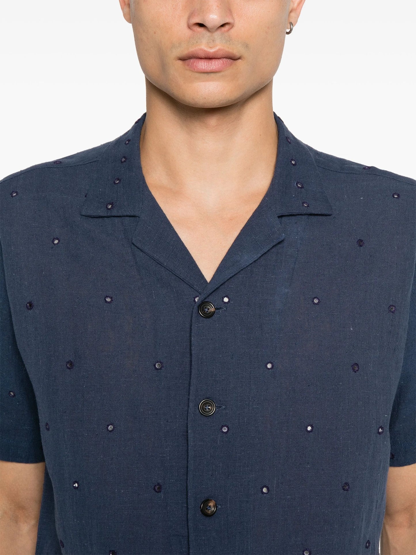 mirror-detailing shirt