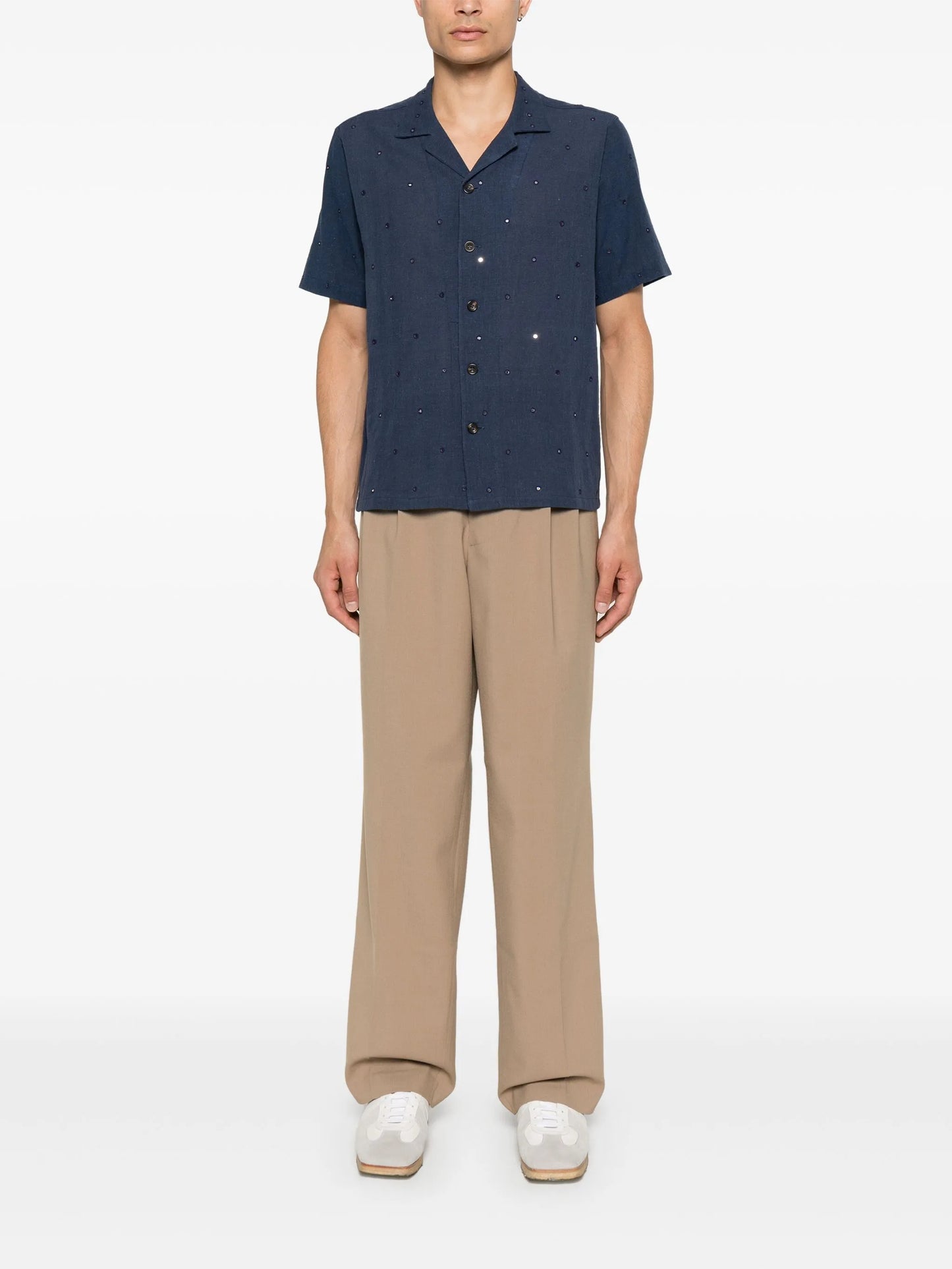mirror-detailing shirt