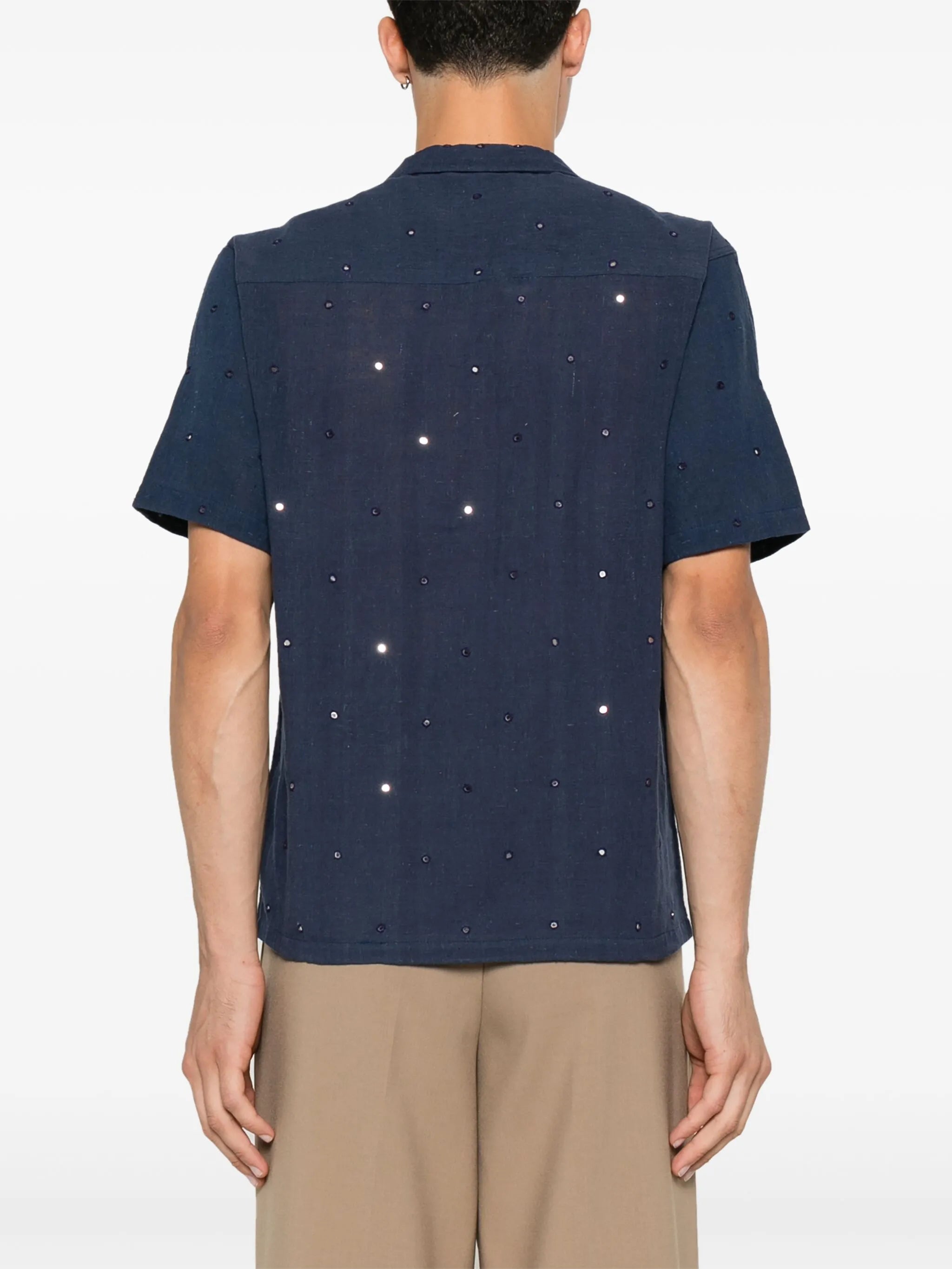 mirror-detailing shirt