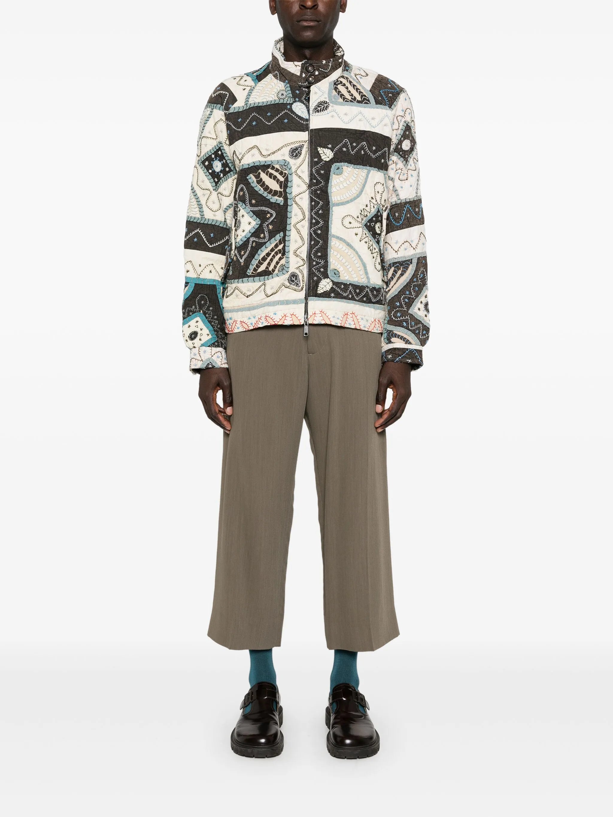 x Baracuta patchwork jacket