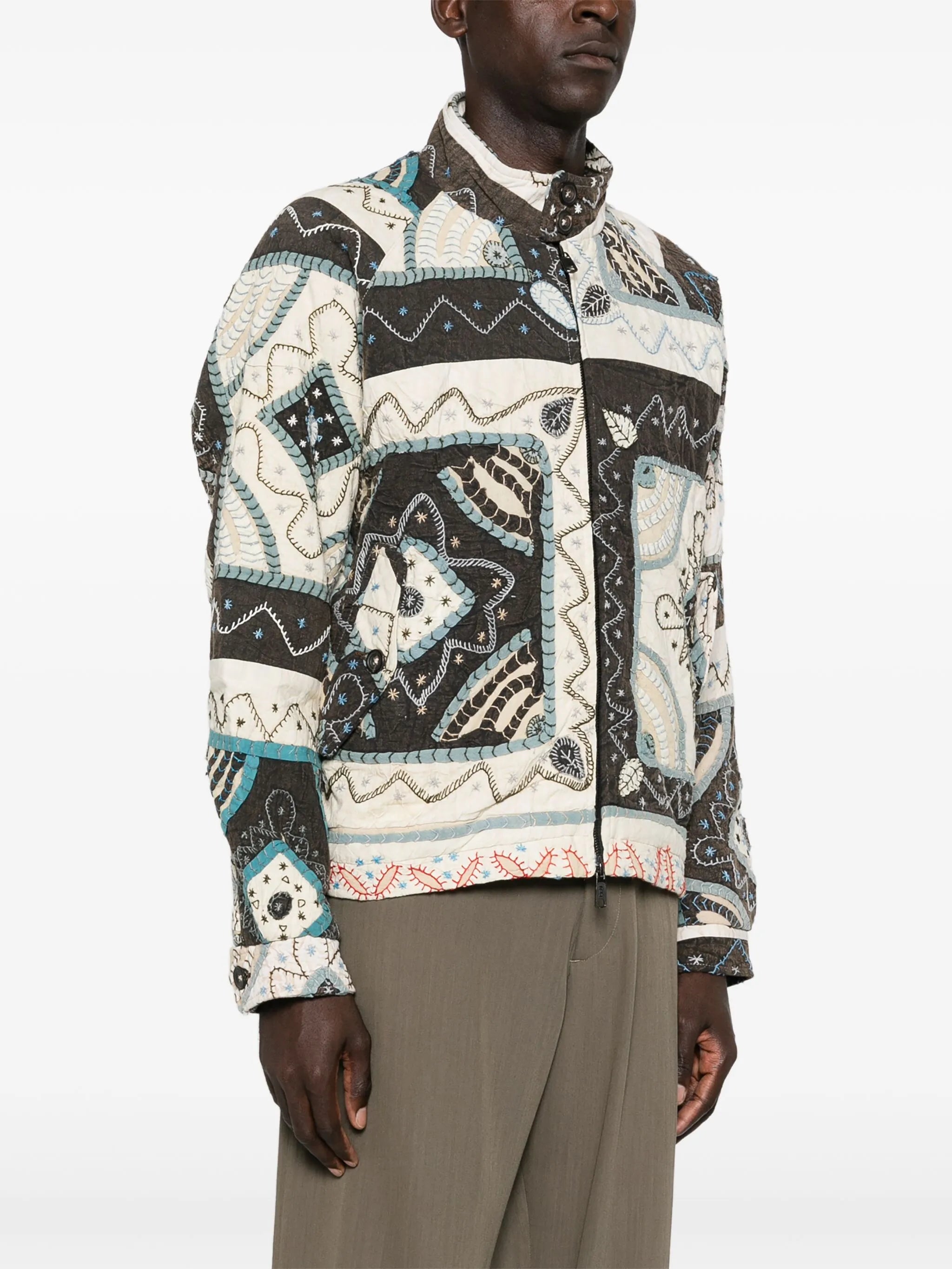 x Baracuta patchwork jacket