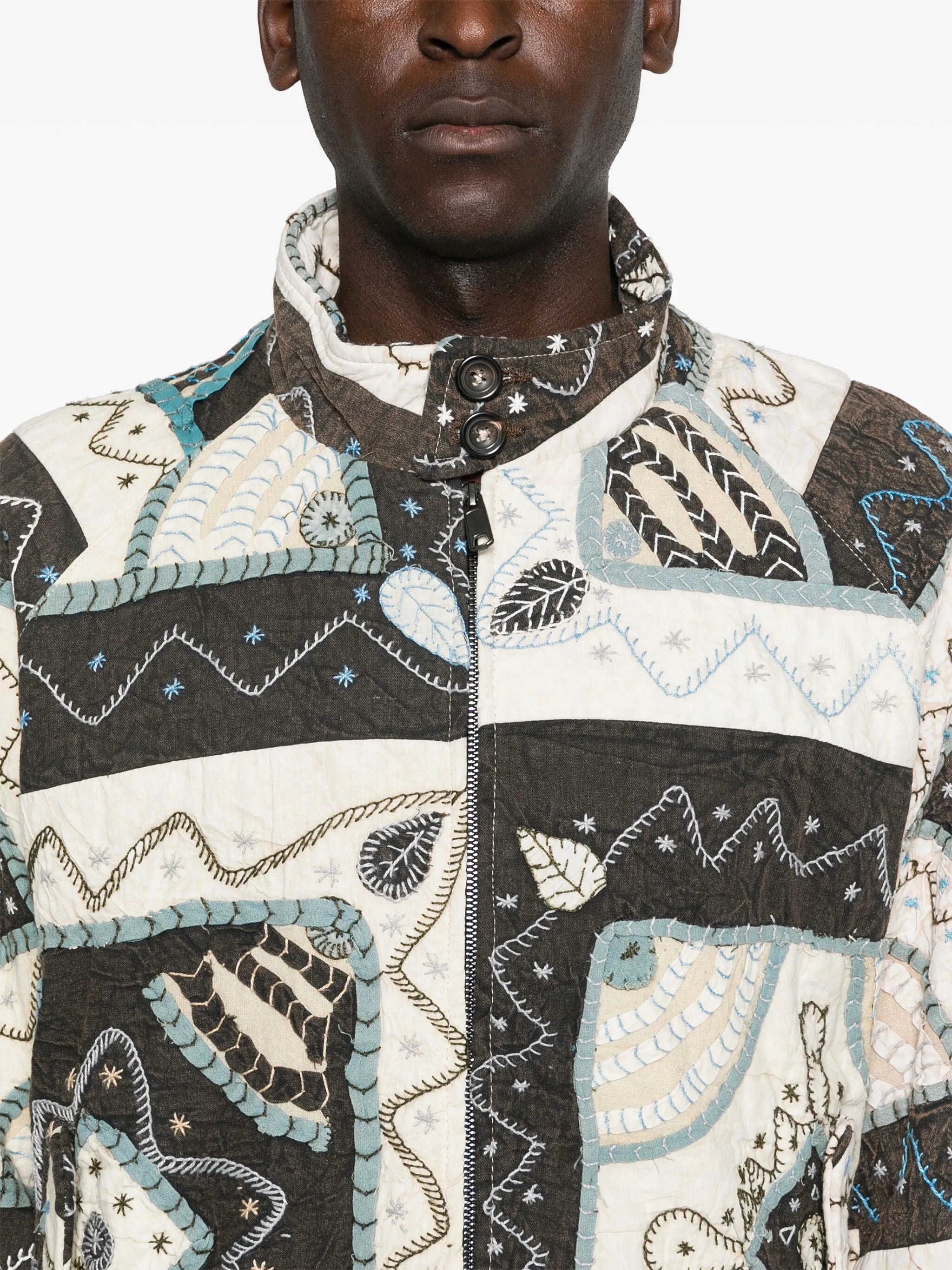 x Baracuta patchwork jacket