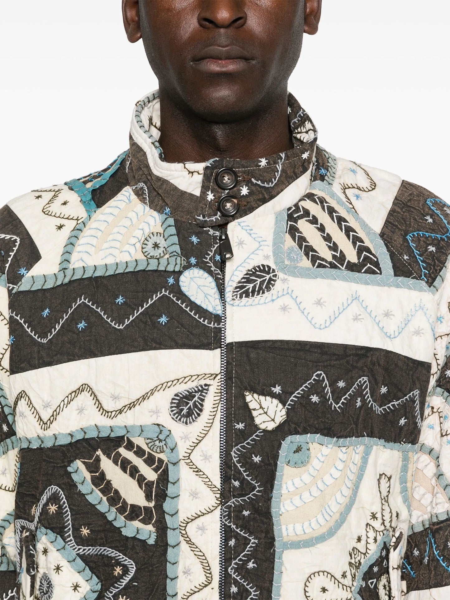 x Baracuta patchwork jacket