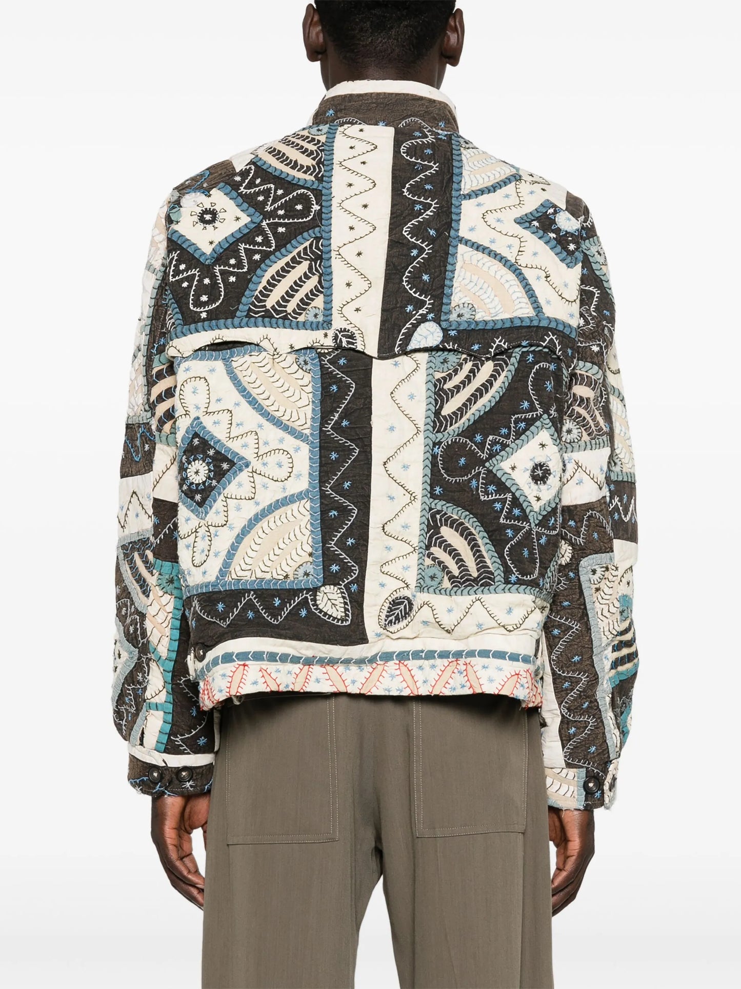 x Baracuta patchwork jacket